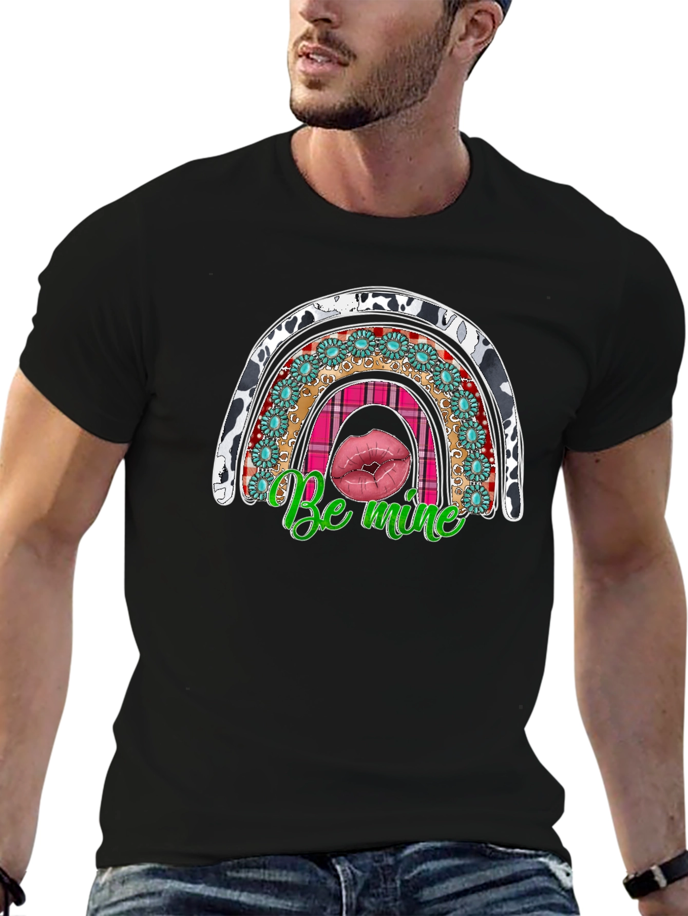Be Mine Rainbow Valentines Day T-Shirt