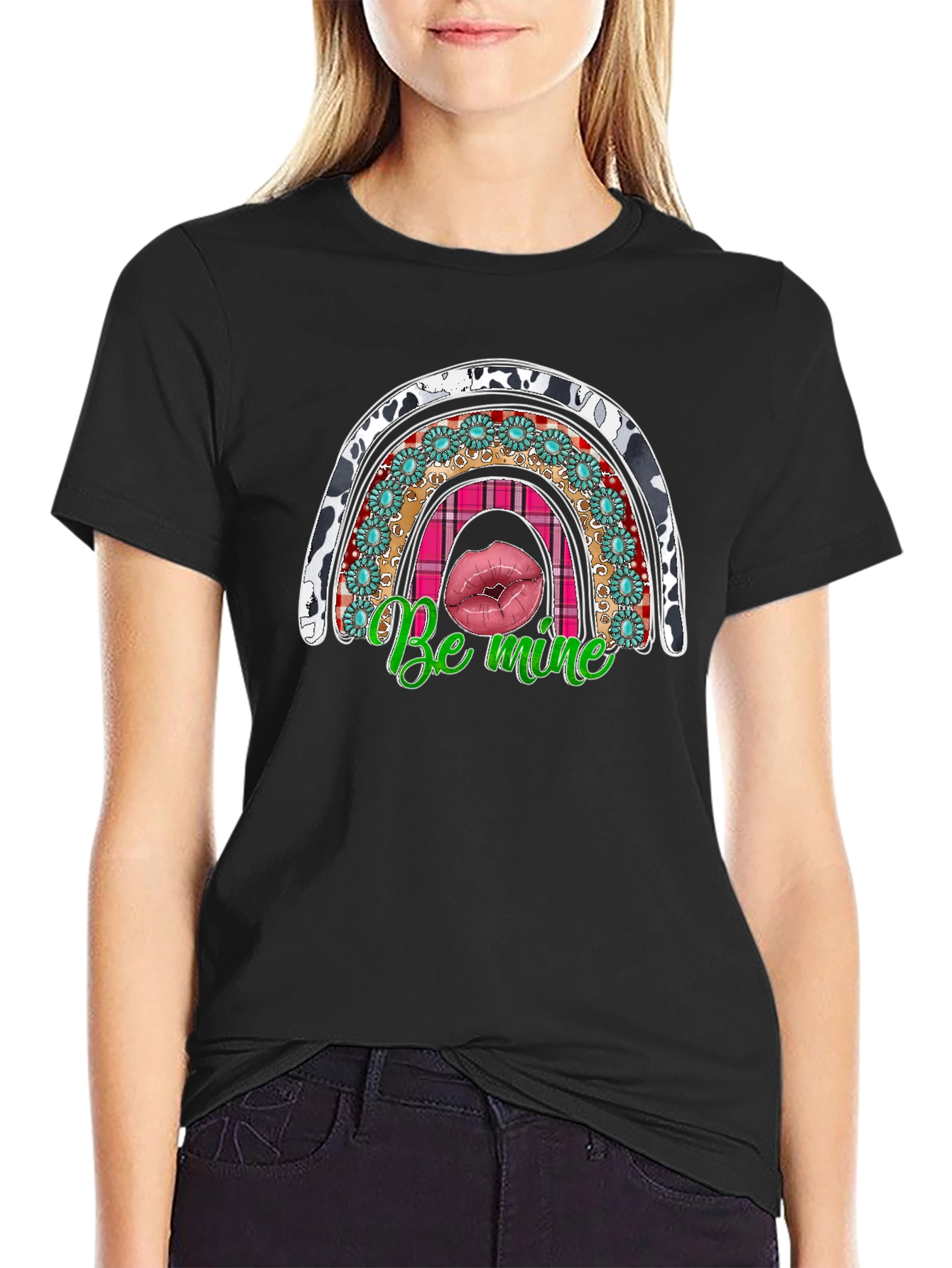 Be Mine Rainbow Valentines Day T-Shirt