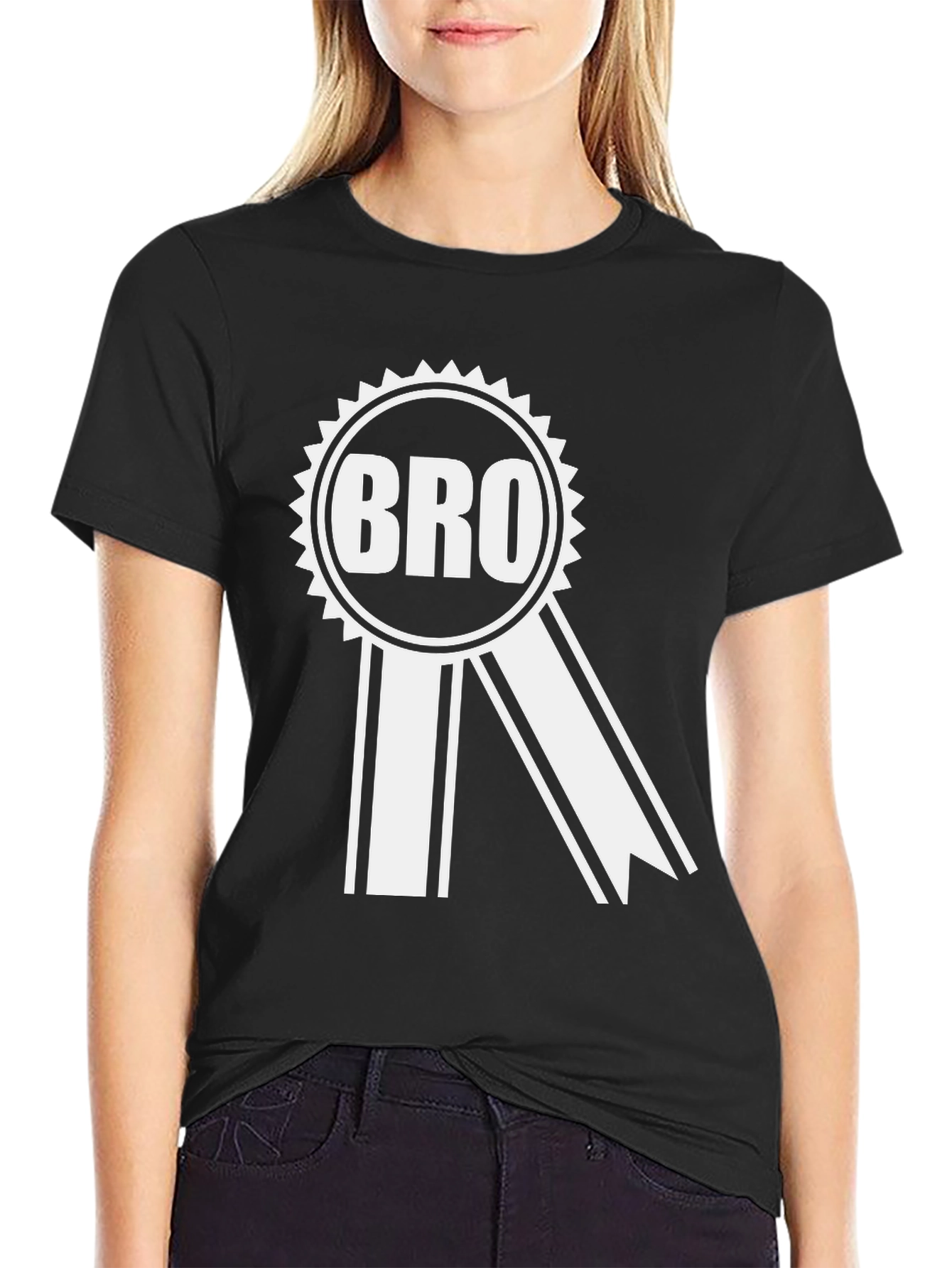 Bro Ribbon Graphic Tee - Cool Casual T-Shirt