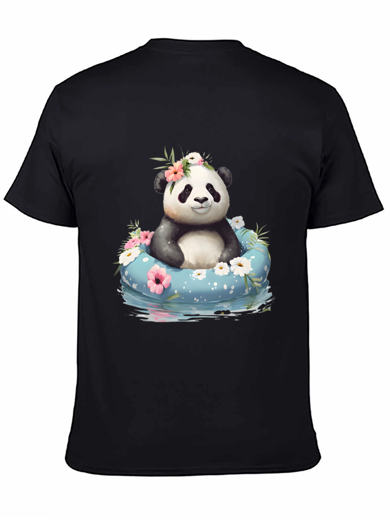Panda in Pool T-Shirt
