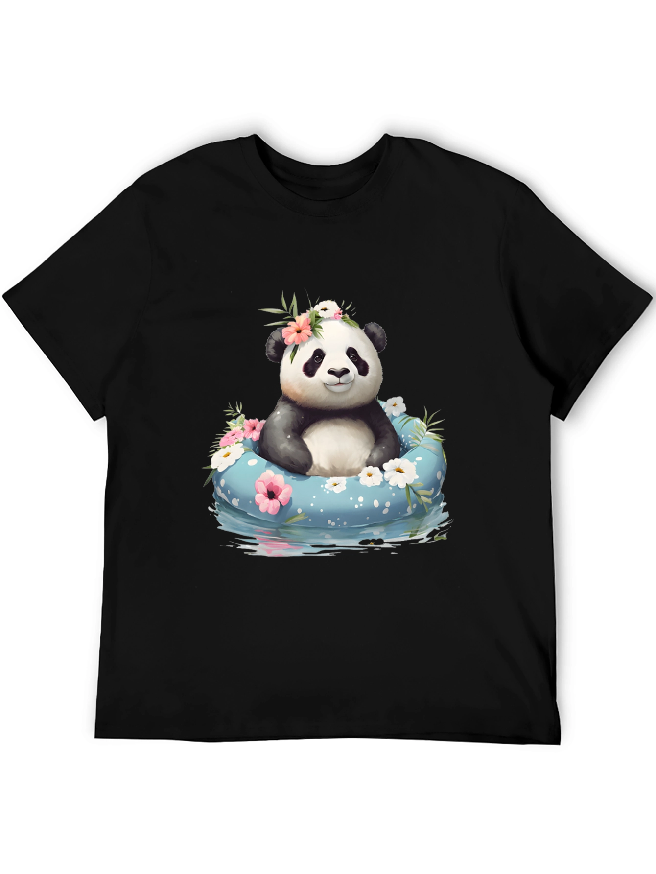 Panda in Pool T-Shirt