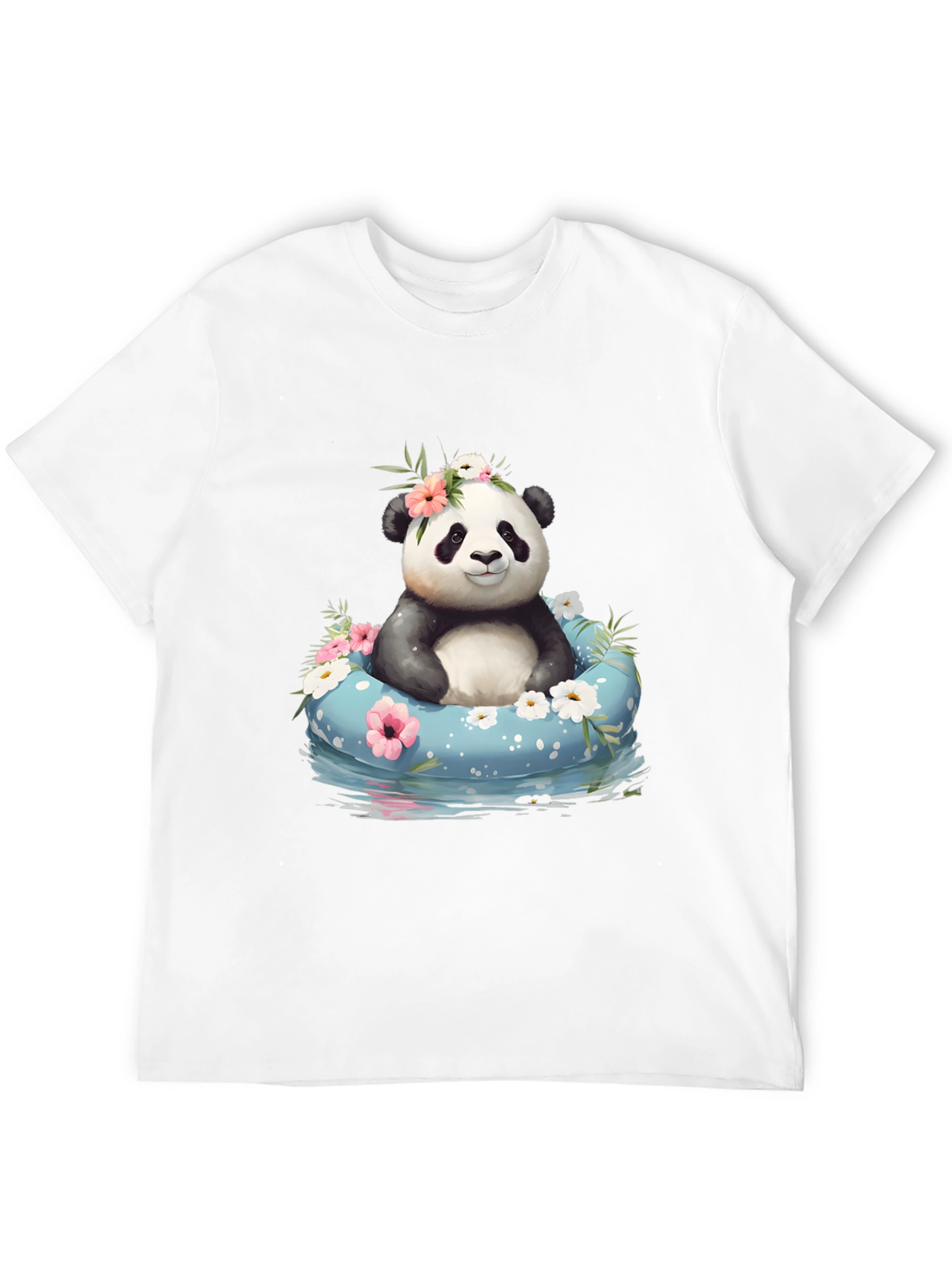 Panda in Pool T-Shirt