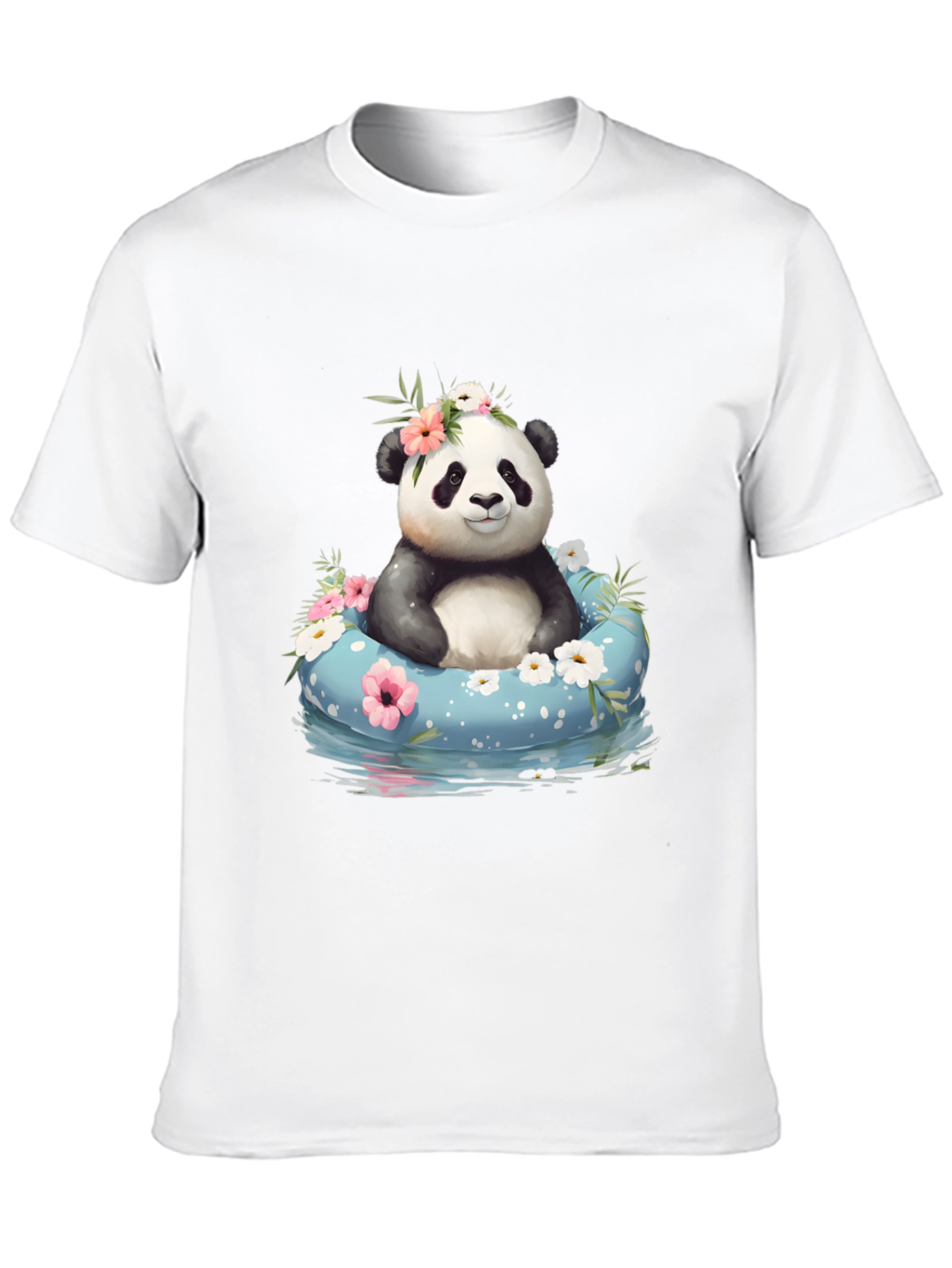 Panda in Pool T-Shirt