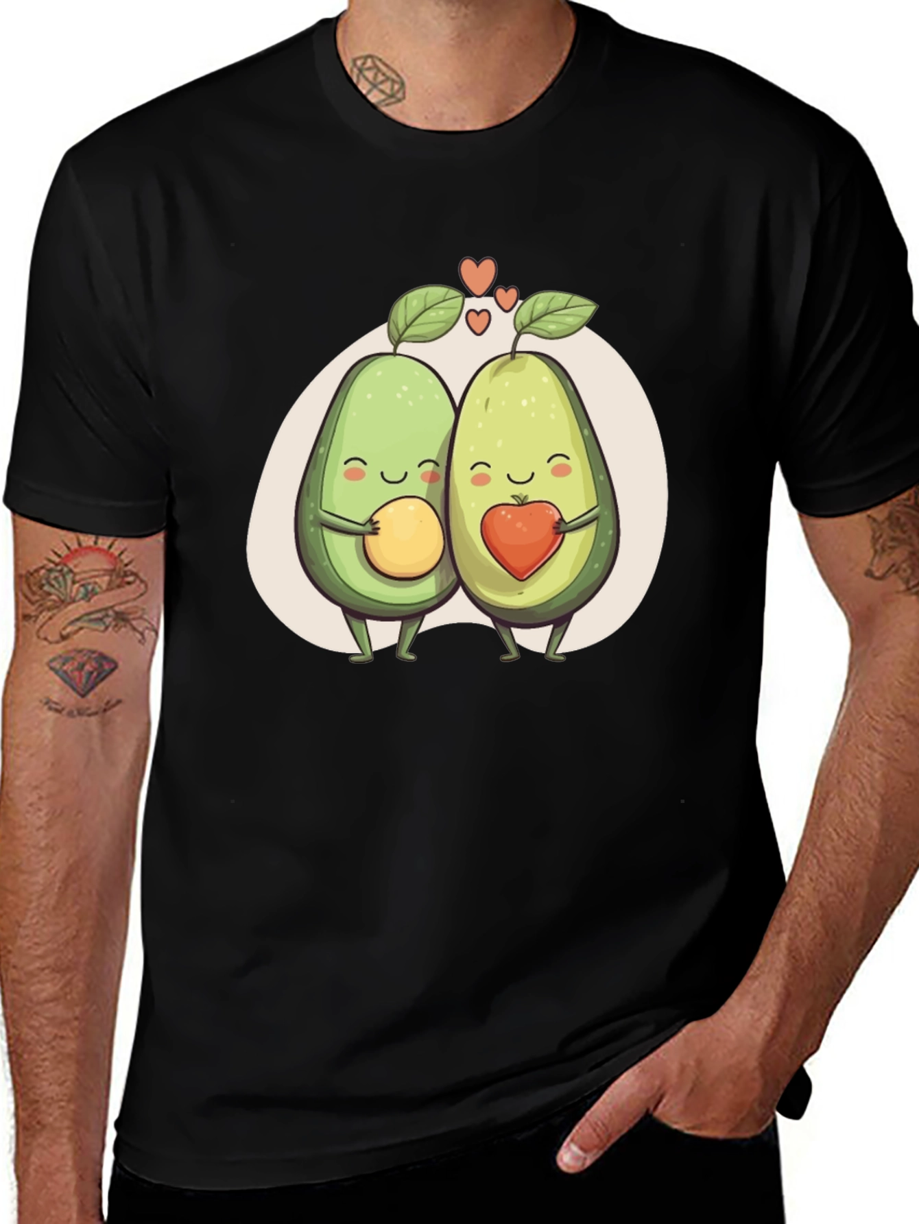Avocado Love Graphic Tee - Black