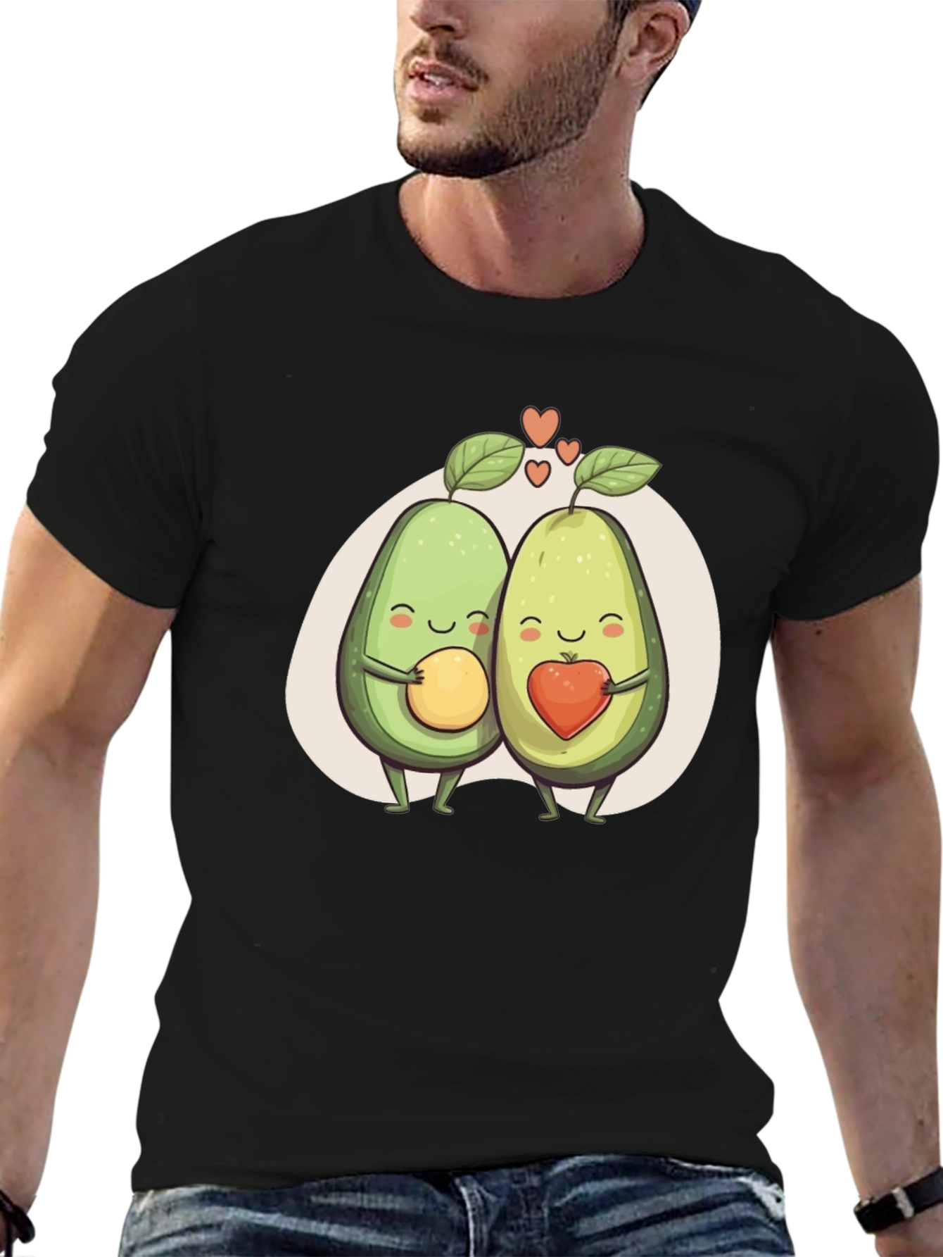 Avocado Love Graphic Tee - Black