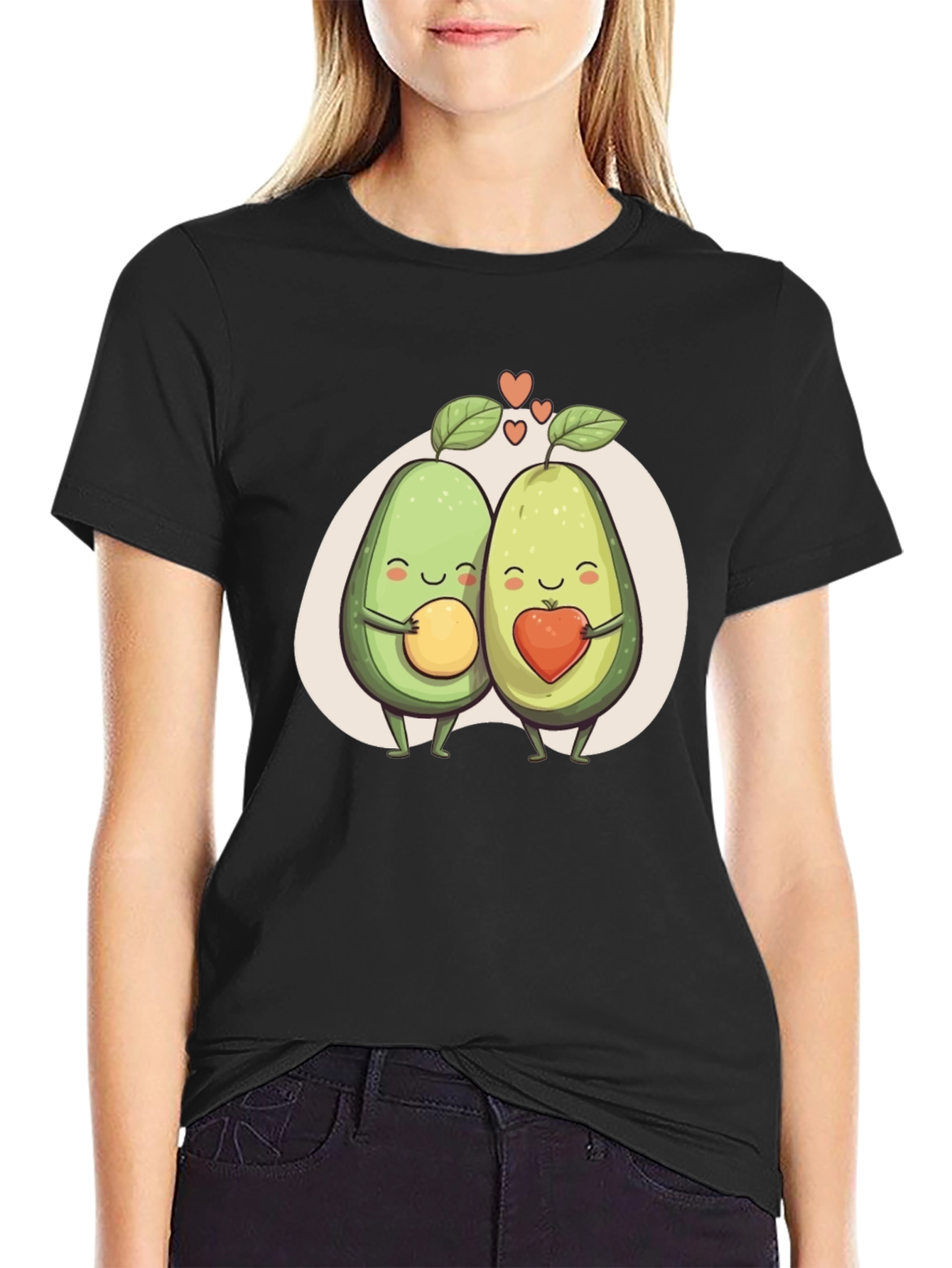 Avocado Love Graphic Tee - Black