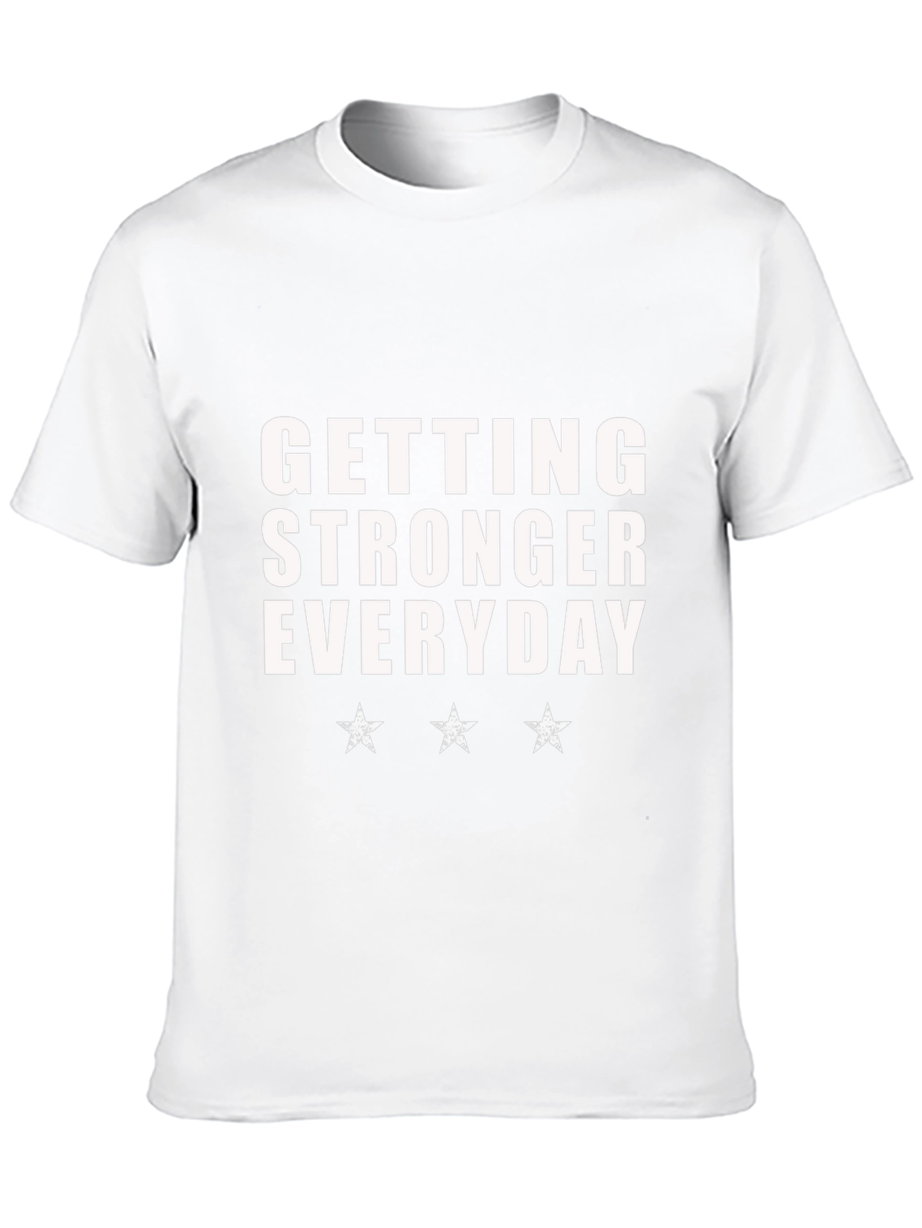 Getting Stronger Everyday Black T-Shirt