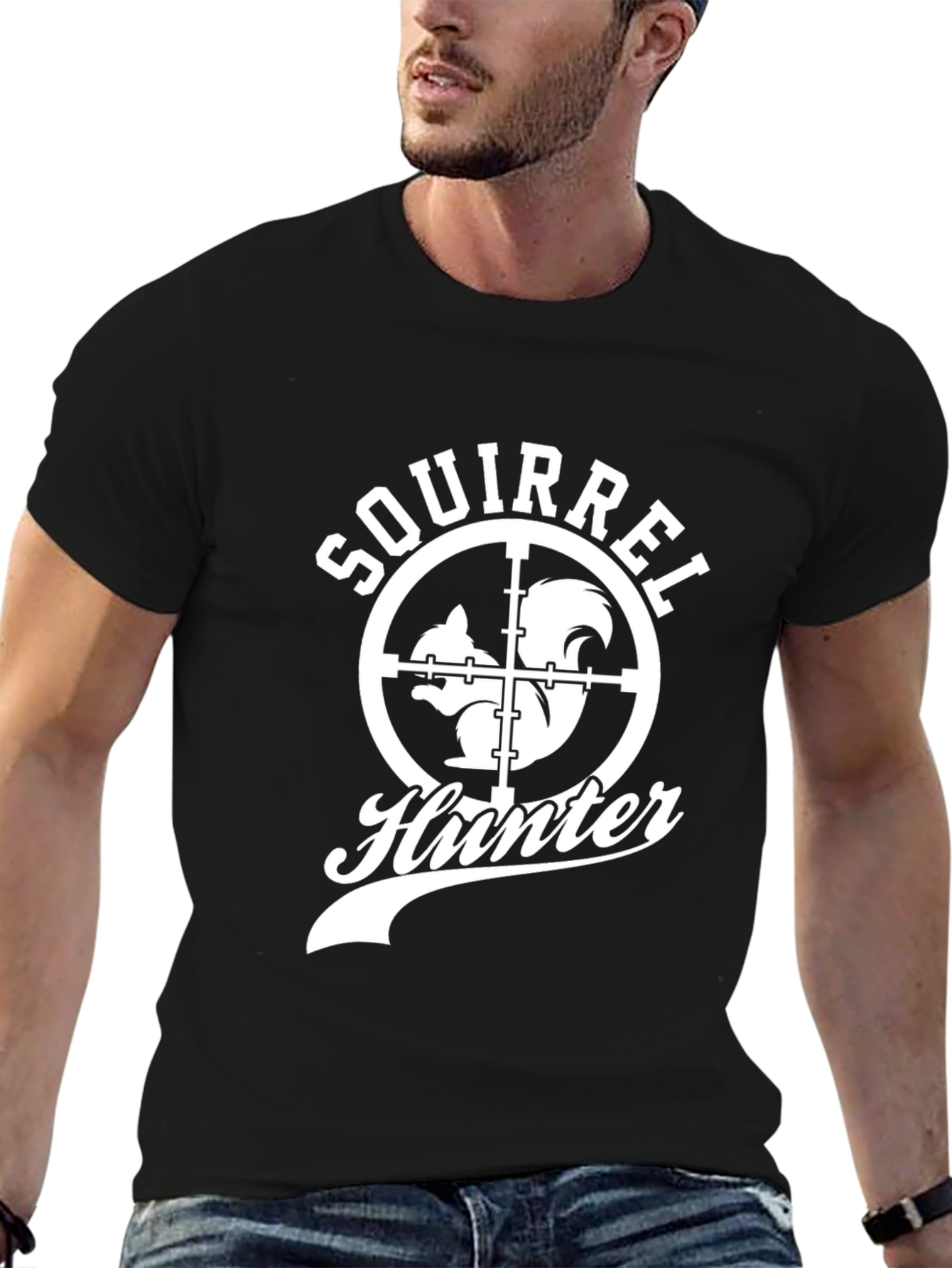 Squirrel Hunter T-Shirt - Novelty Graphic Tee