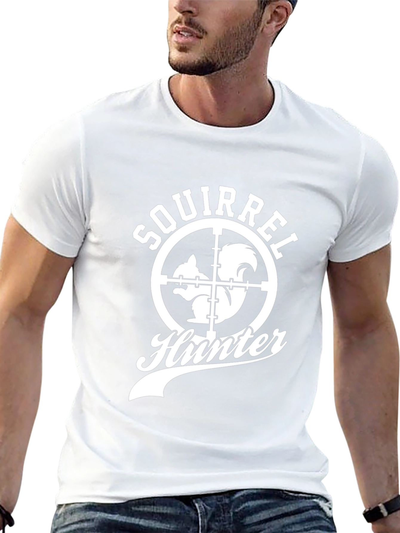 Squirrel Hunter T-Shirt - Novelty Graphic Tee