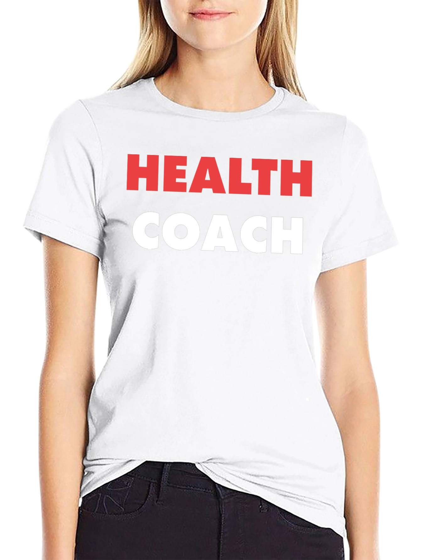 Health Coach T-Shirt - Black Cotton Graphic Tee