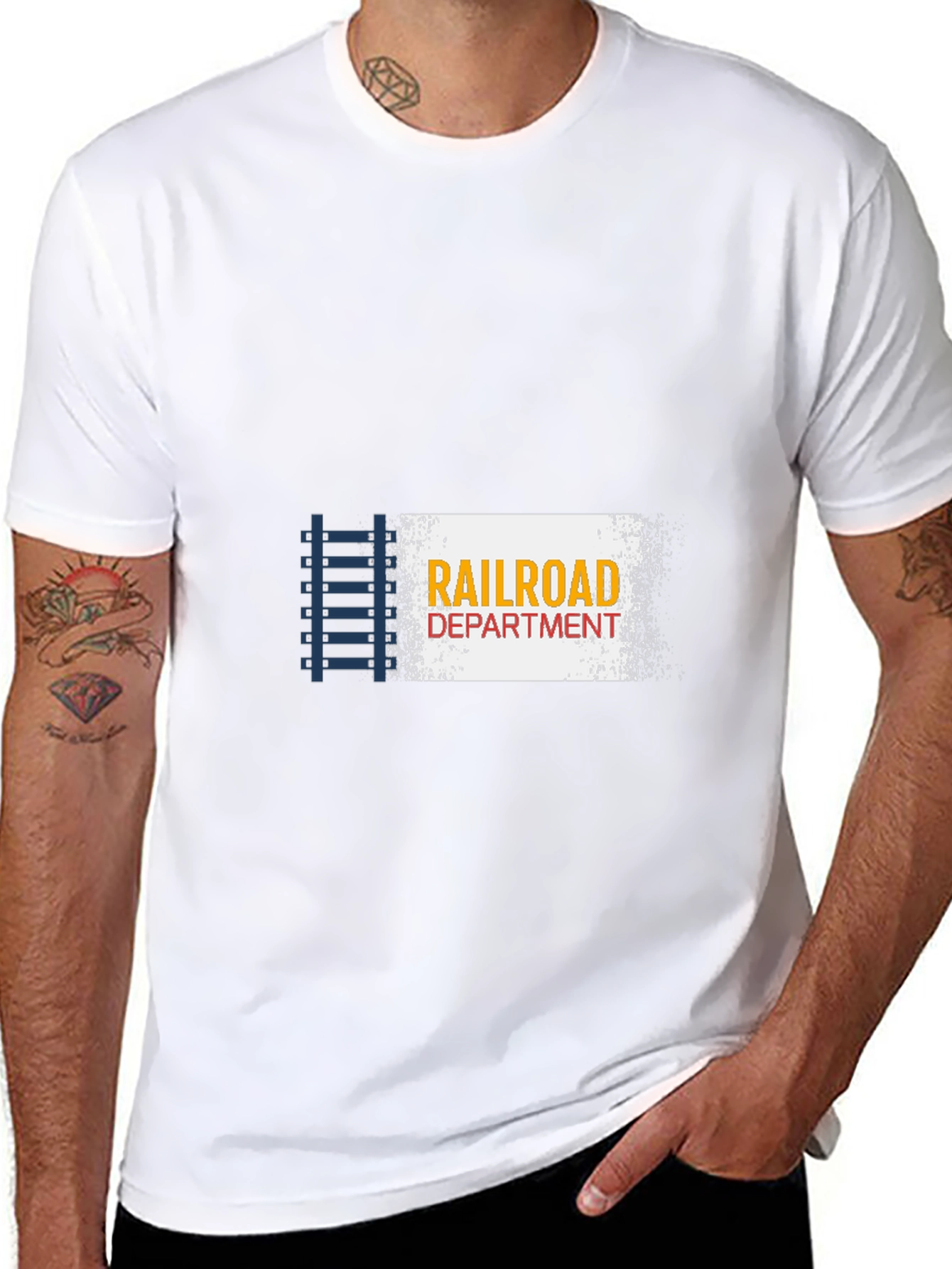 Railroad Department Graphic T-Shirt - Train Lover Apparel