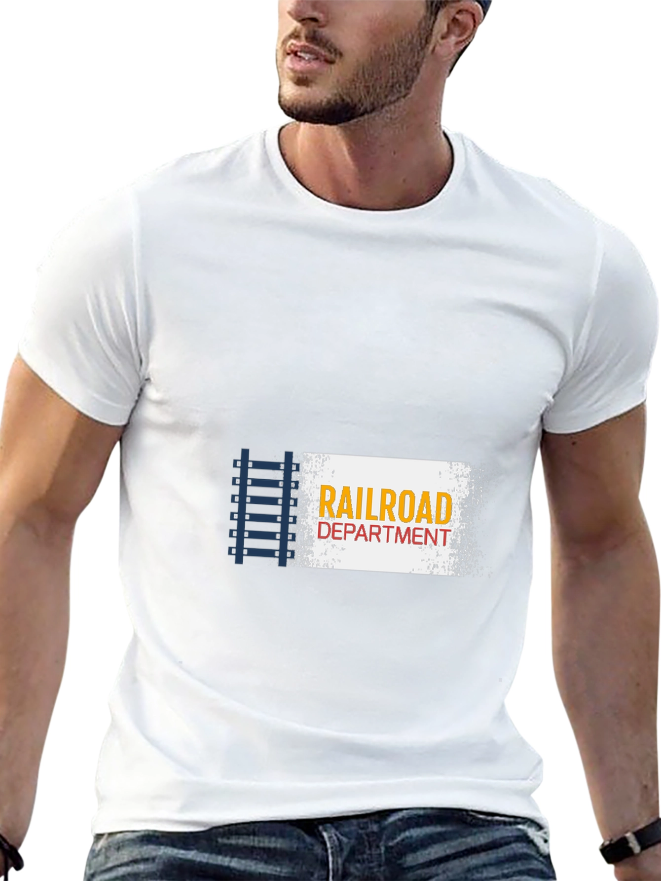 Railroad Department Graphic T-Shirt - Train Lover Apparel