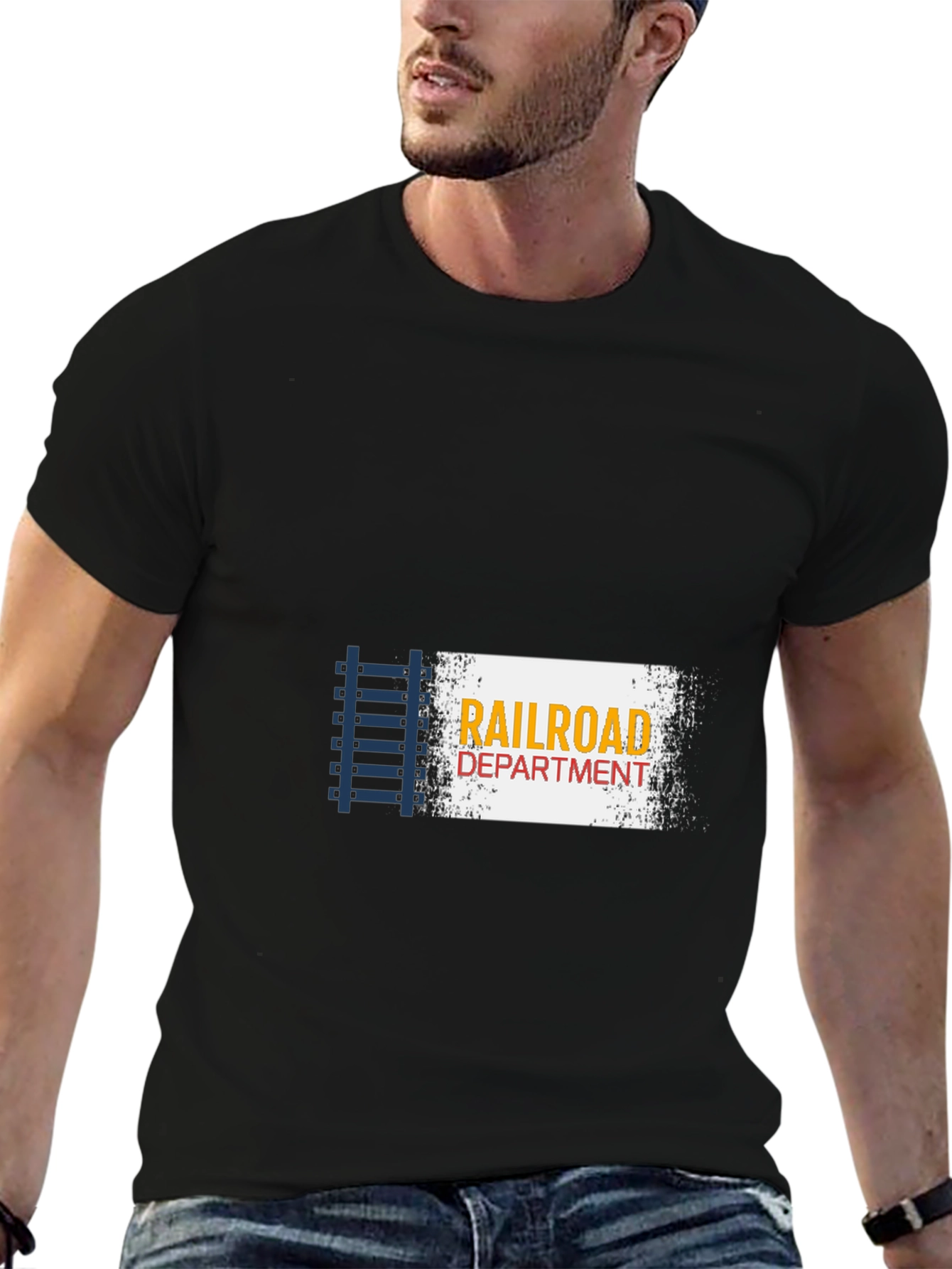 Railroad Department Graphic T-Shirt - Train Lover Apparel