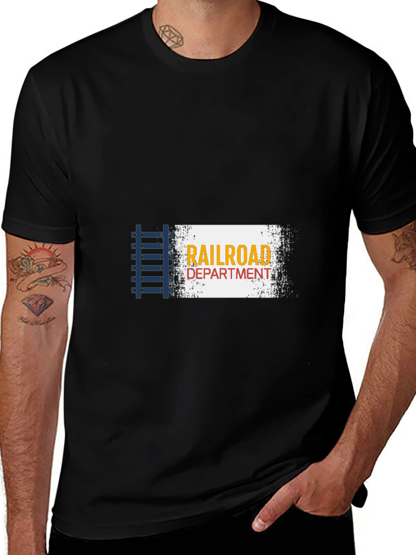 Railroad Department Graphic T-Shirt - Train Lover Apparel