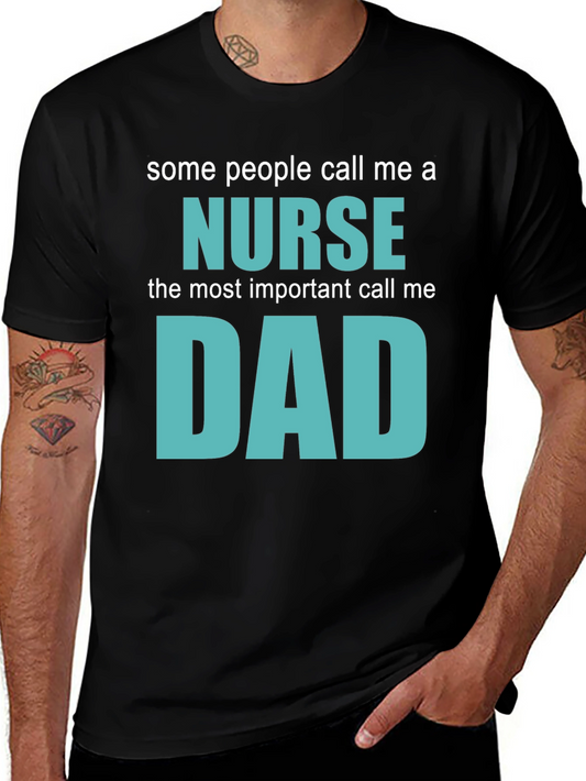 Nurse Dad T-Shirt - Funny Fathers Day Gift for Healthcare Heroes