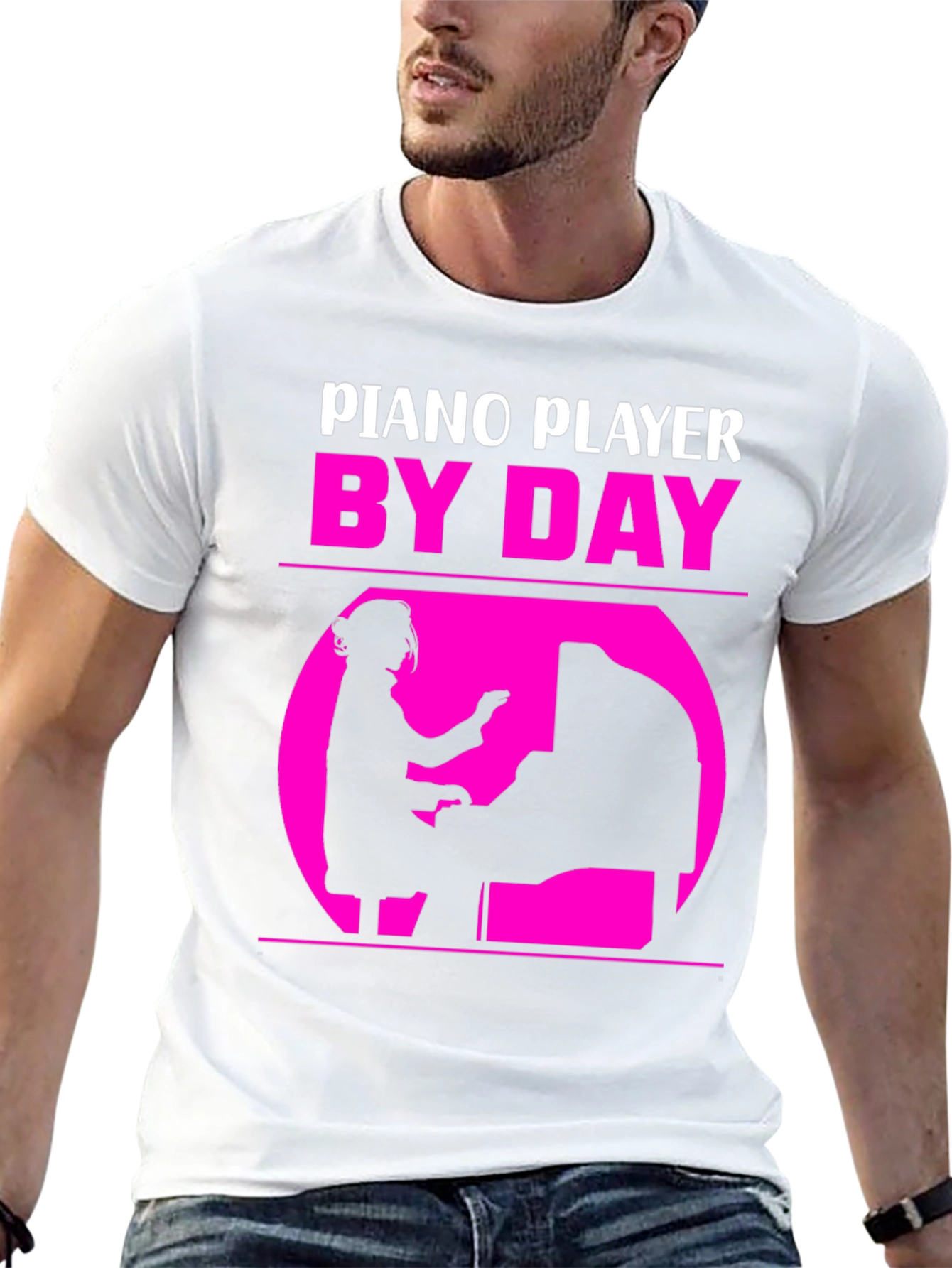 Piano Player By Day T-Shirt - Musician Gift