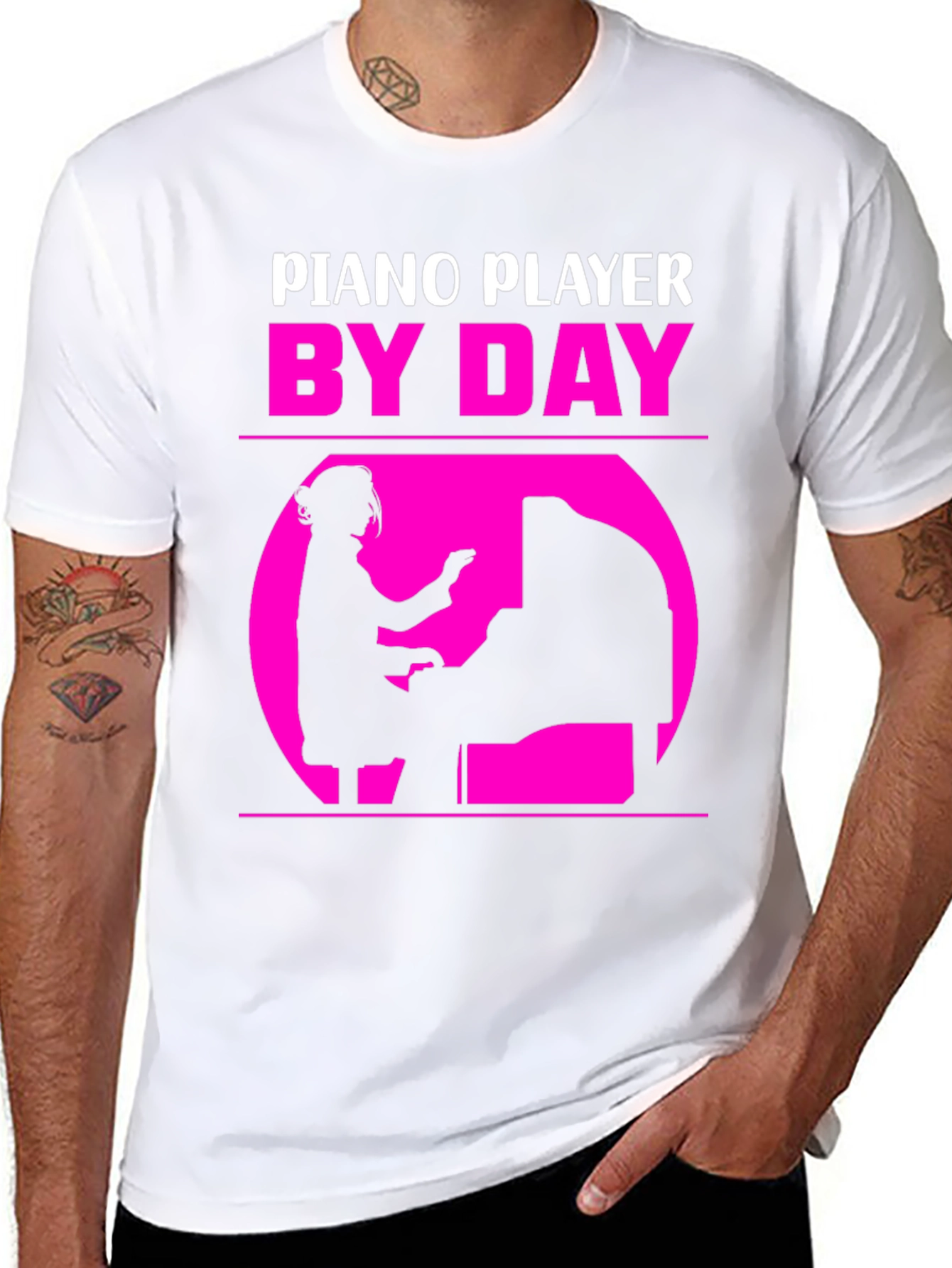 Piano Player By Day T-Shirt - Musician Gift