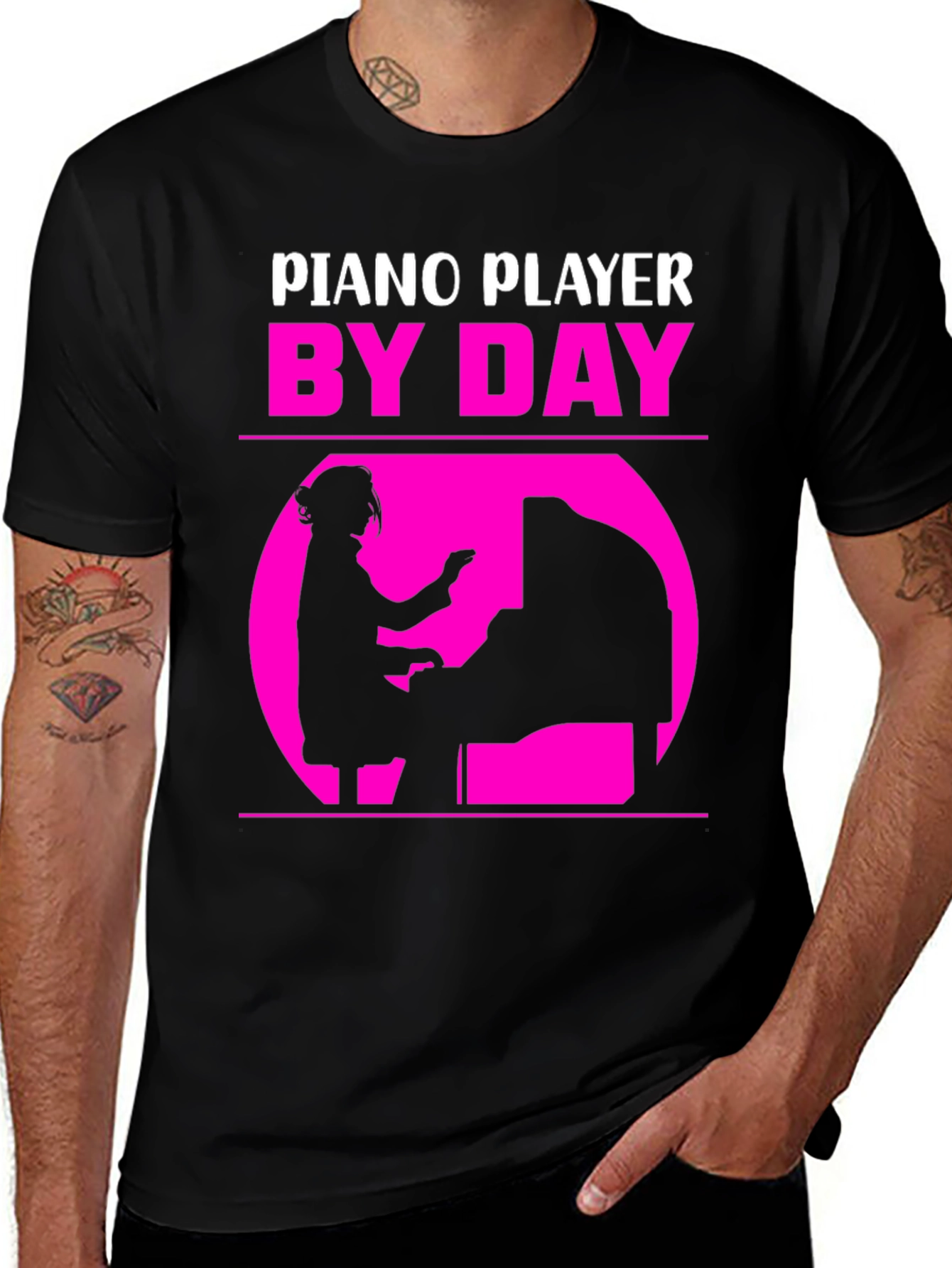 Piano Player By Day T-Shirt - Musician Gift