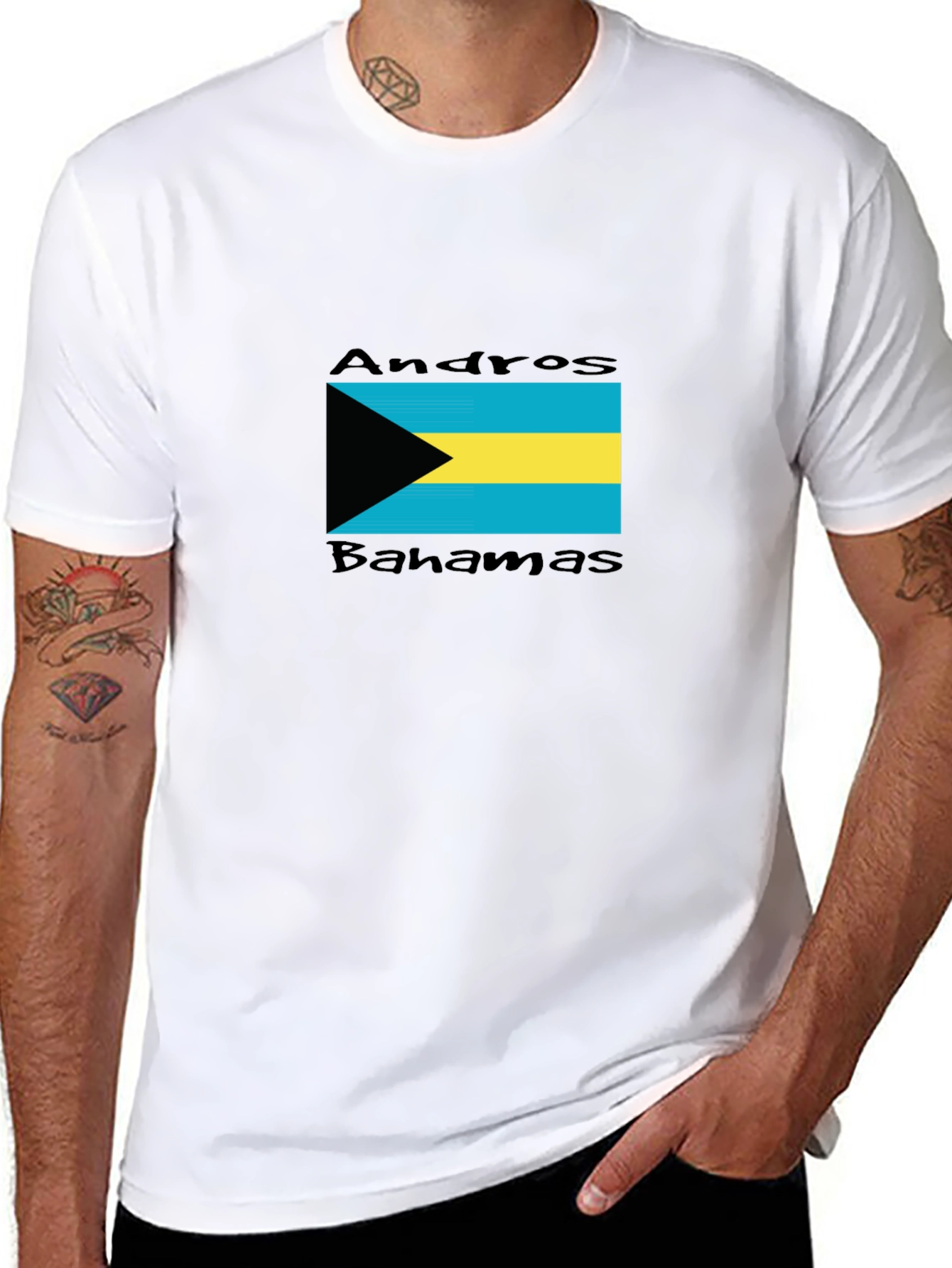 Andros Bahamas Flag T-Shirt