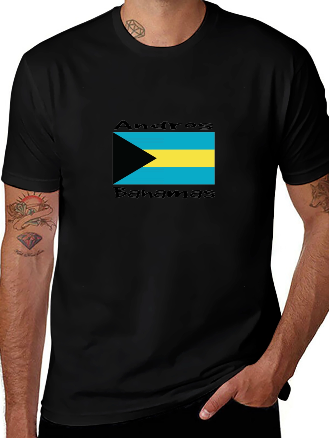 Andros Bahamas Flag T-Shirt