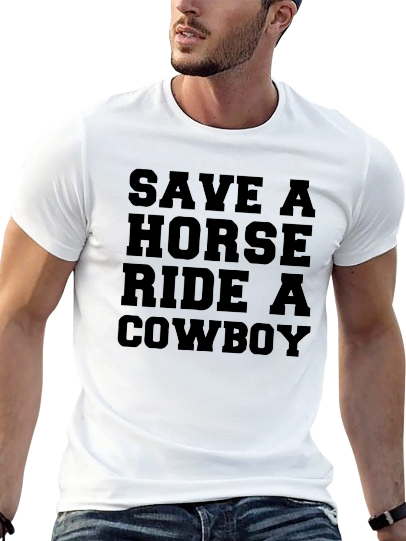 Save a Horse Ride a Cowboy Graphic Tee