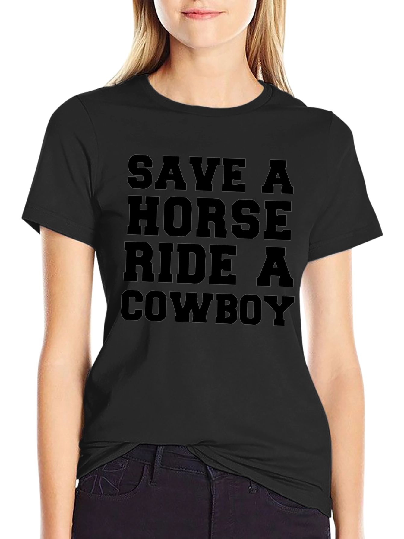 Save a Horse Ride a Cowboy Graphic Tee