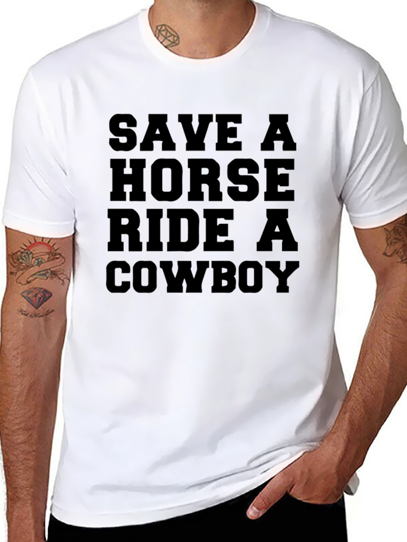 Save a Horse Ride a Cowboy Graphic Tee