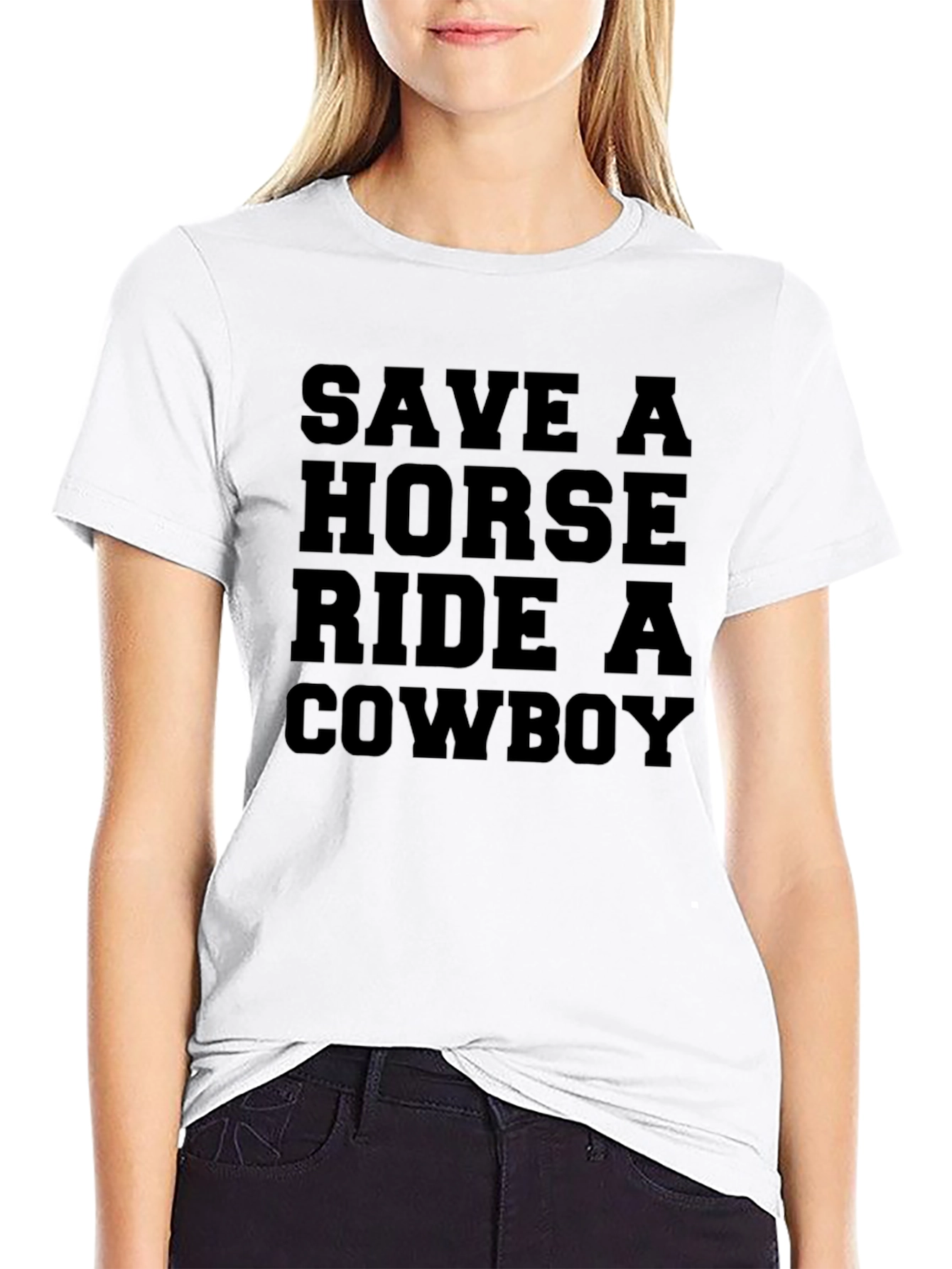 Save a Horse Ride a Cowboy Graphic Tee