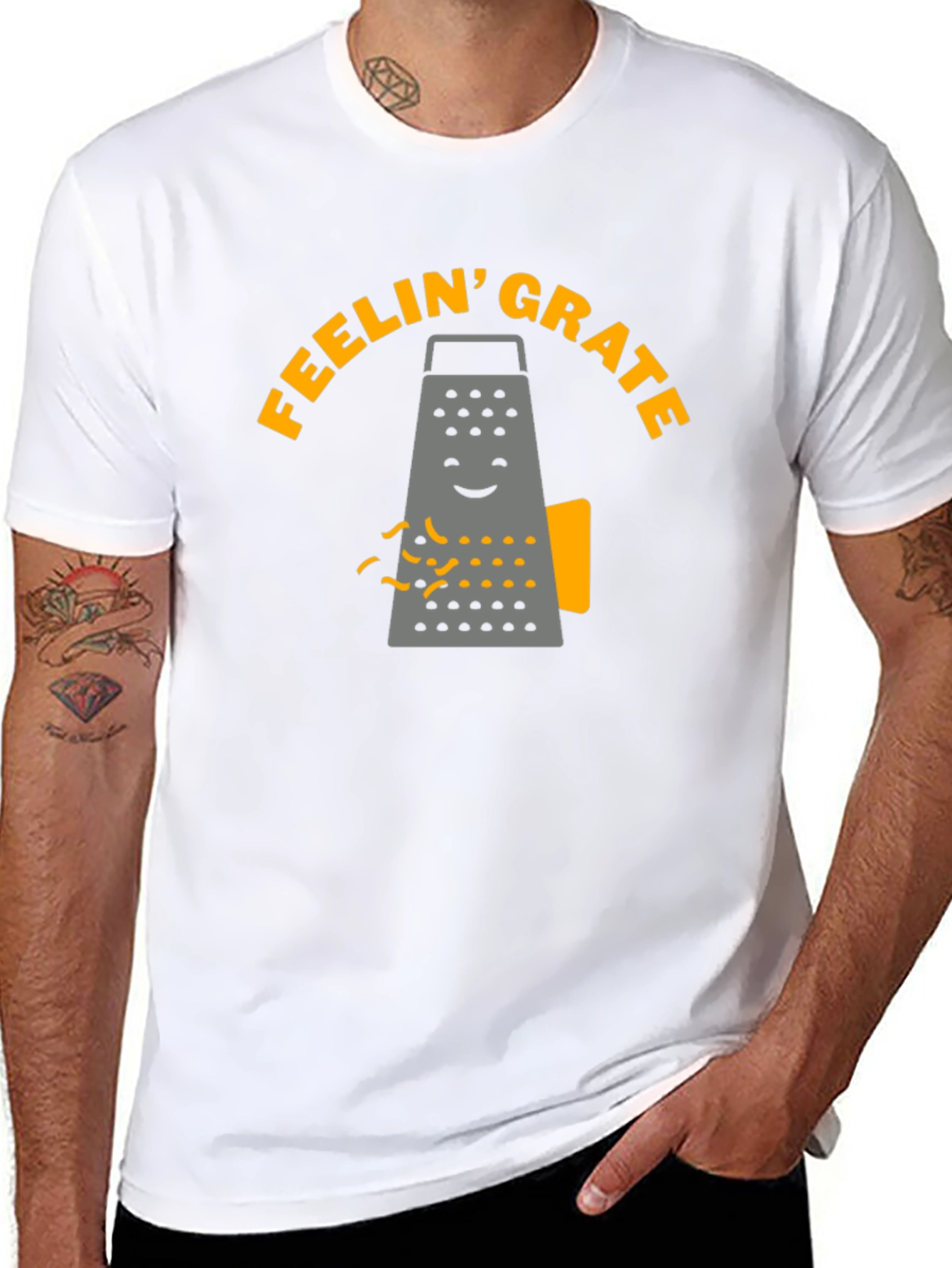 Feelin Grate T-Shirt - Funny Cheese Grater Tee
