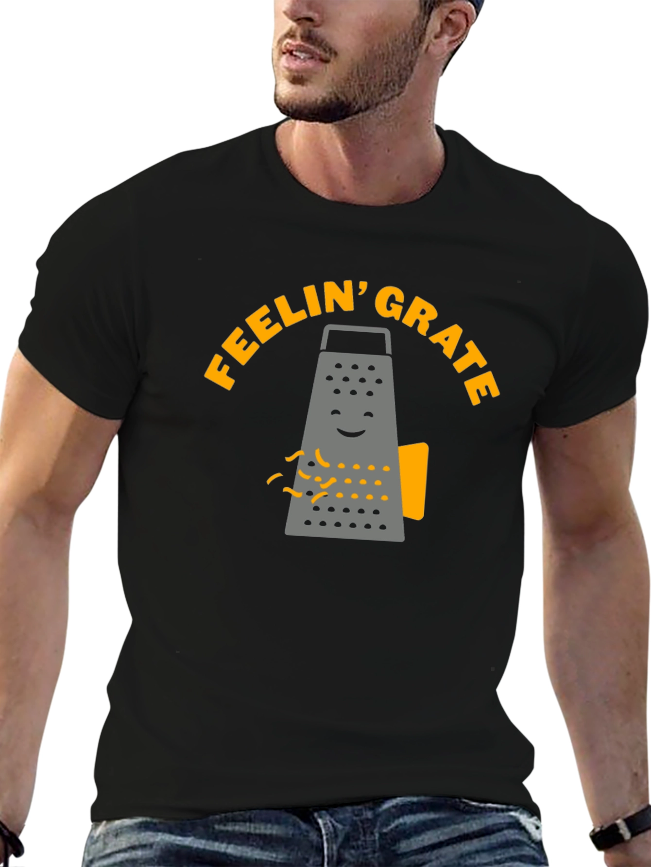 Feelin Grate T-Shirt - Funny Cheese Grater Tee