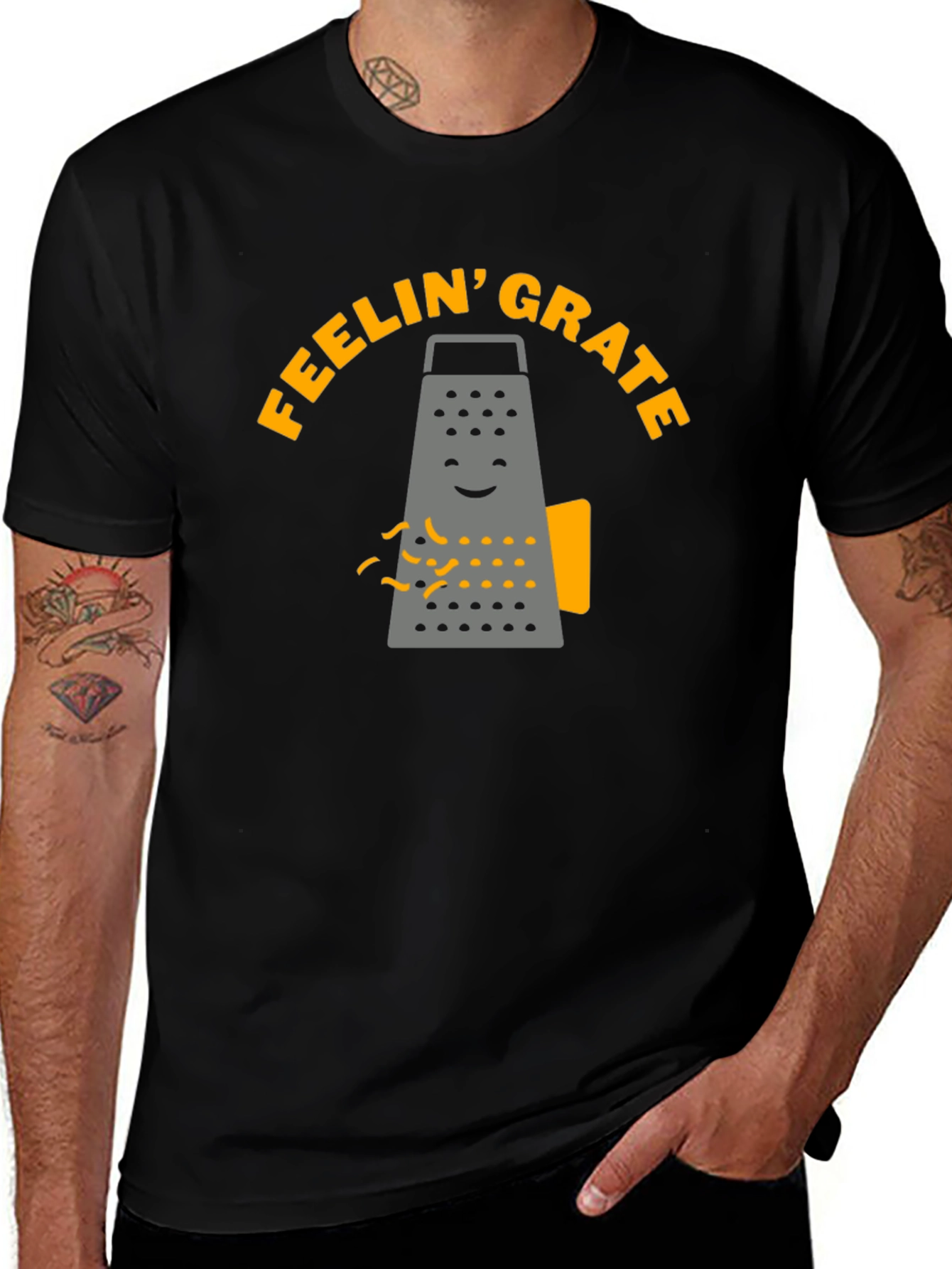 Feelin Grate T-Shirt - Funny Cheese Grater Tee