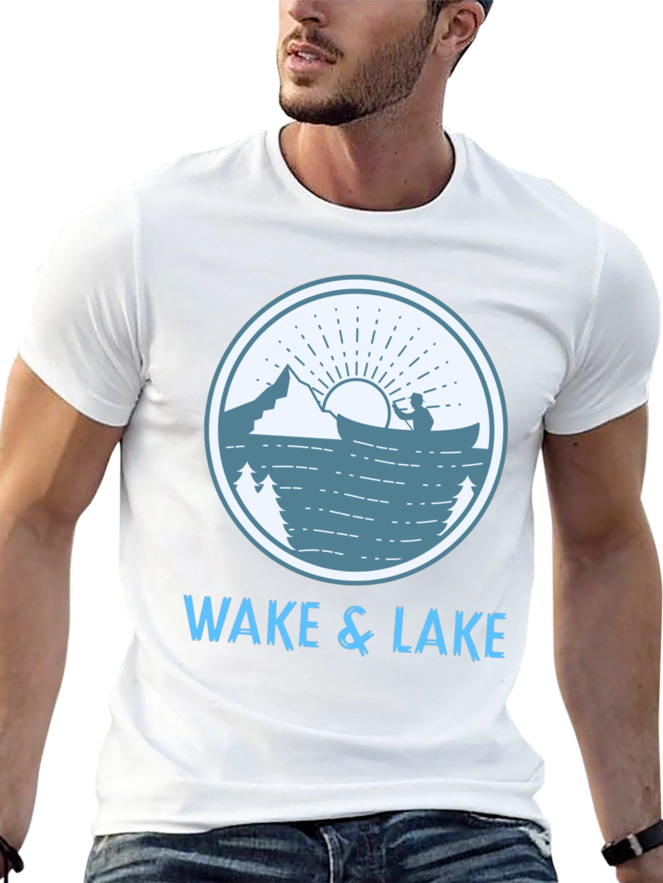 Wake & Lake Graphic T-Shirt - Outdoor Adventure