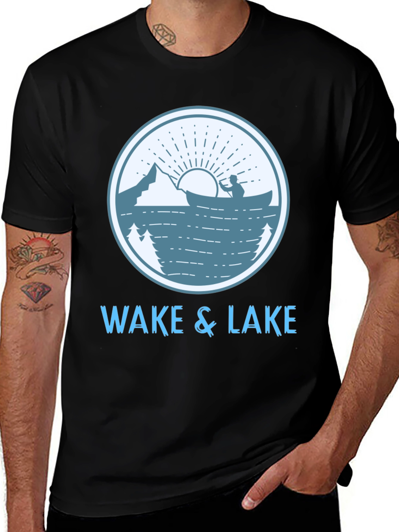 Wake & Lake Graphic T-Shirt - Outdoor Adventure