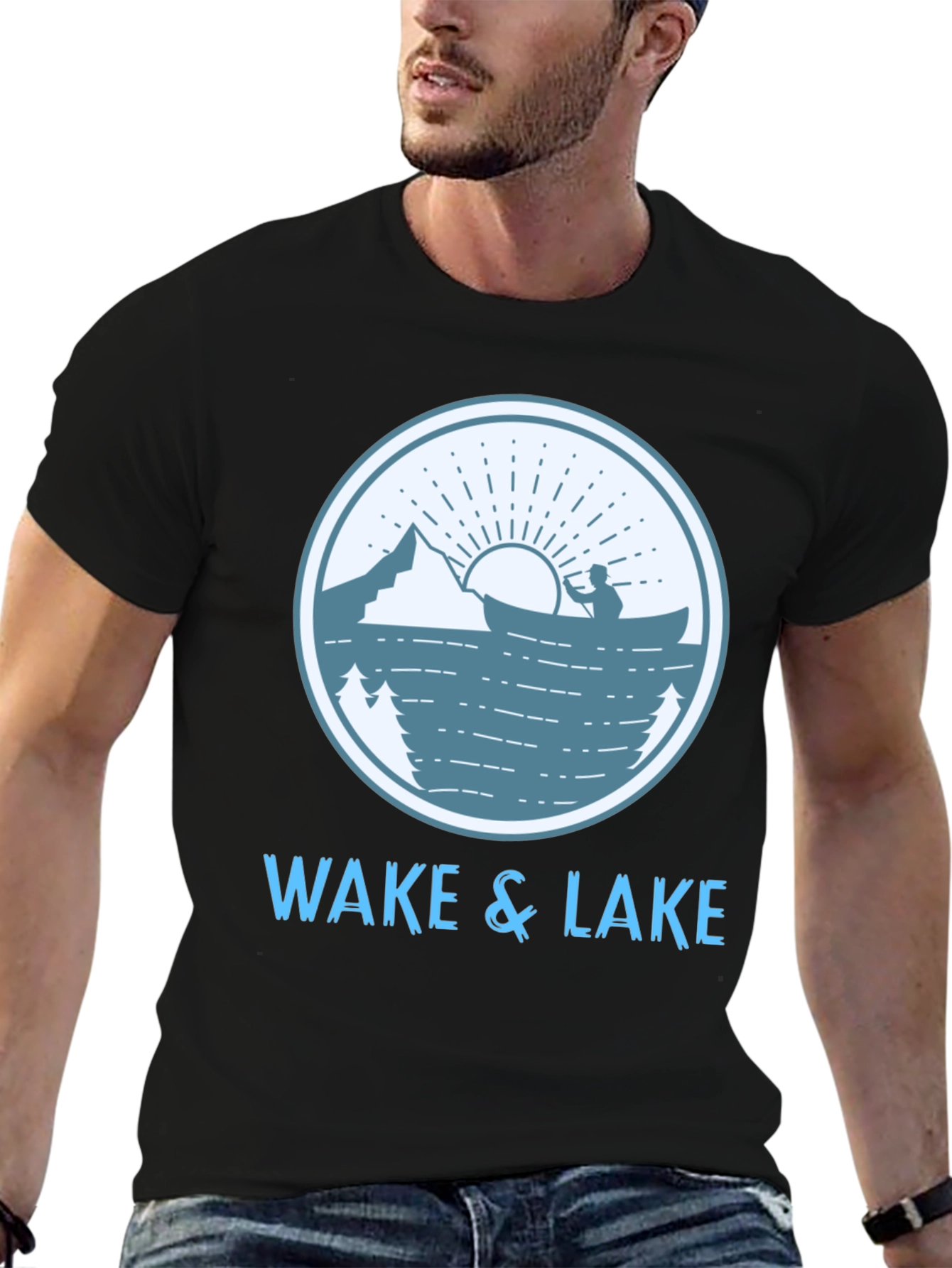 Wake & Lake Graphic T-Shirt - Outdoor Adventure