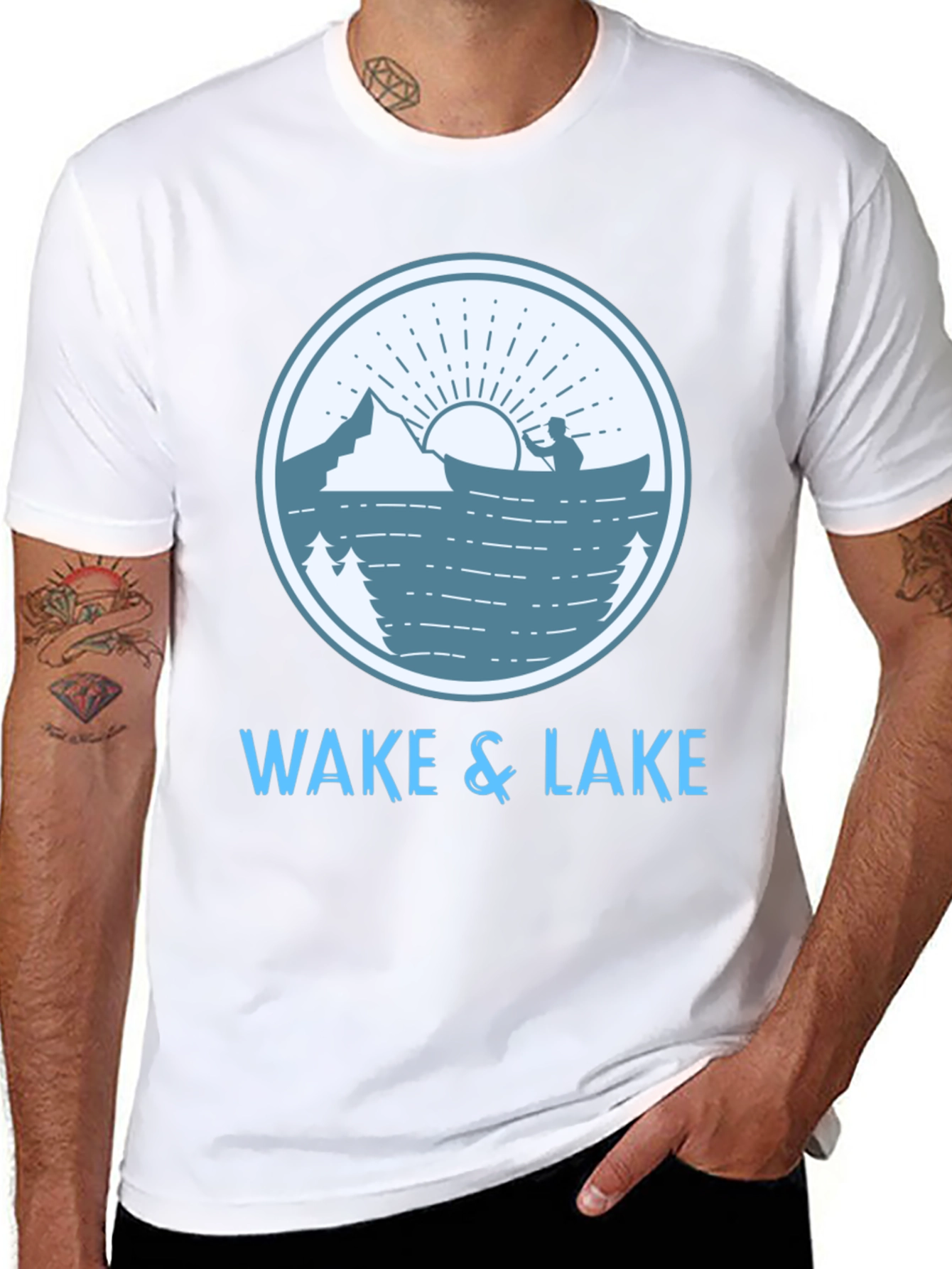 Wake & Lake Graphic T-Shirt - Outdoor Adventure