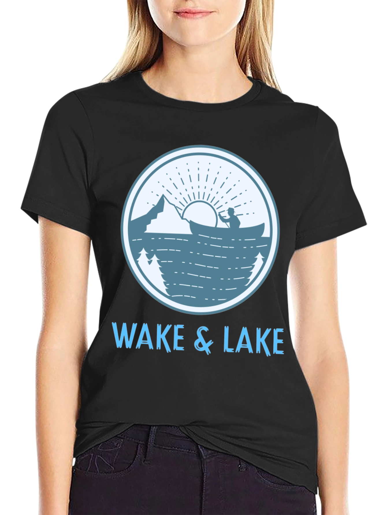 Wake & Lake Graphic T-Shirt - Outdoor Adventure