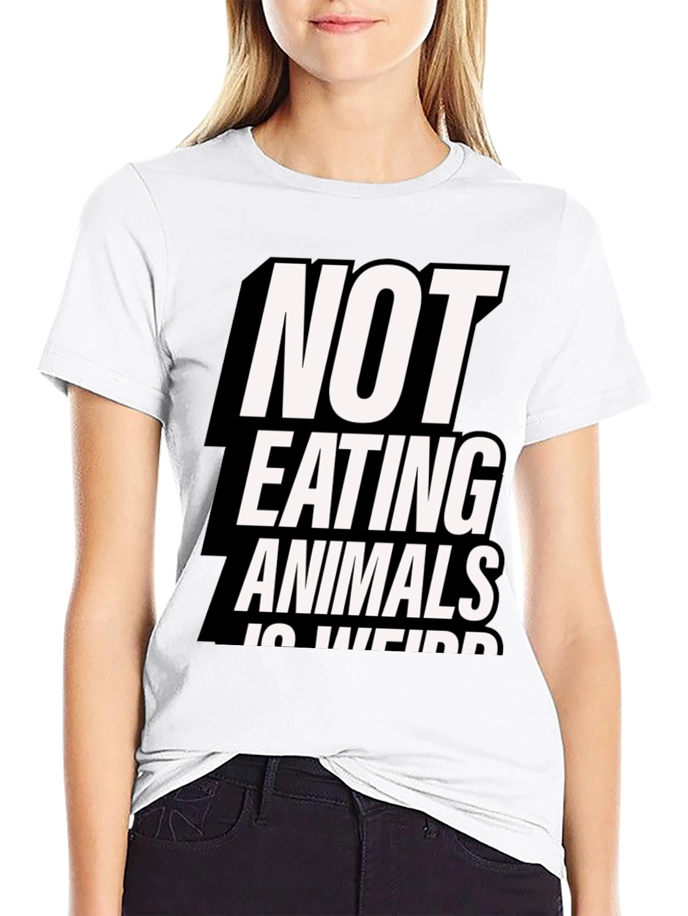 Vegan Statement T-Shirt: Not Eating Animals is Weird