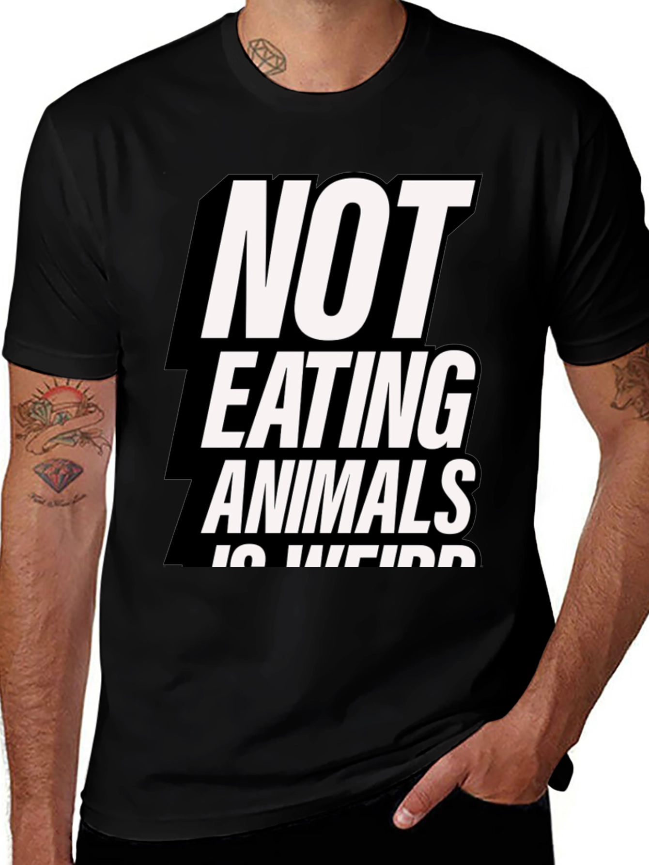 Vegan Statement T-Shirt: Not Eating Animals is Weird