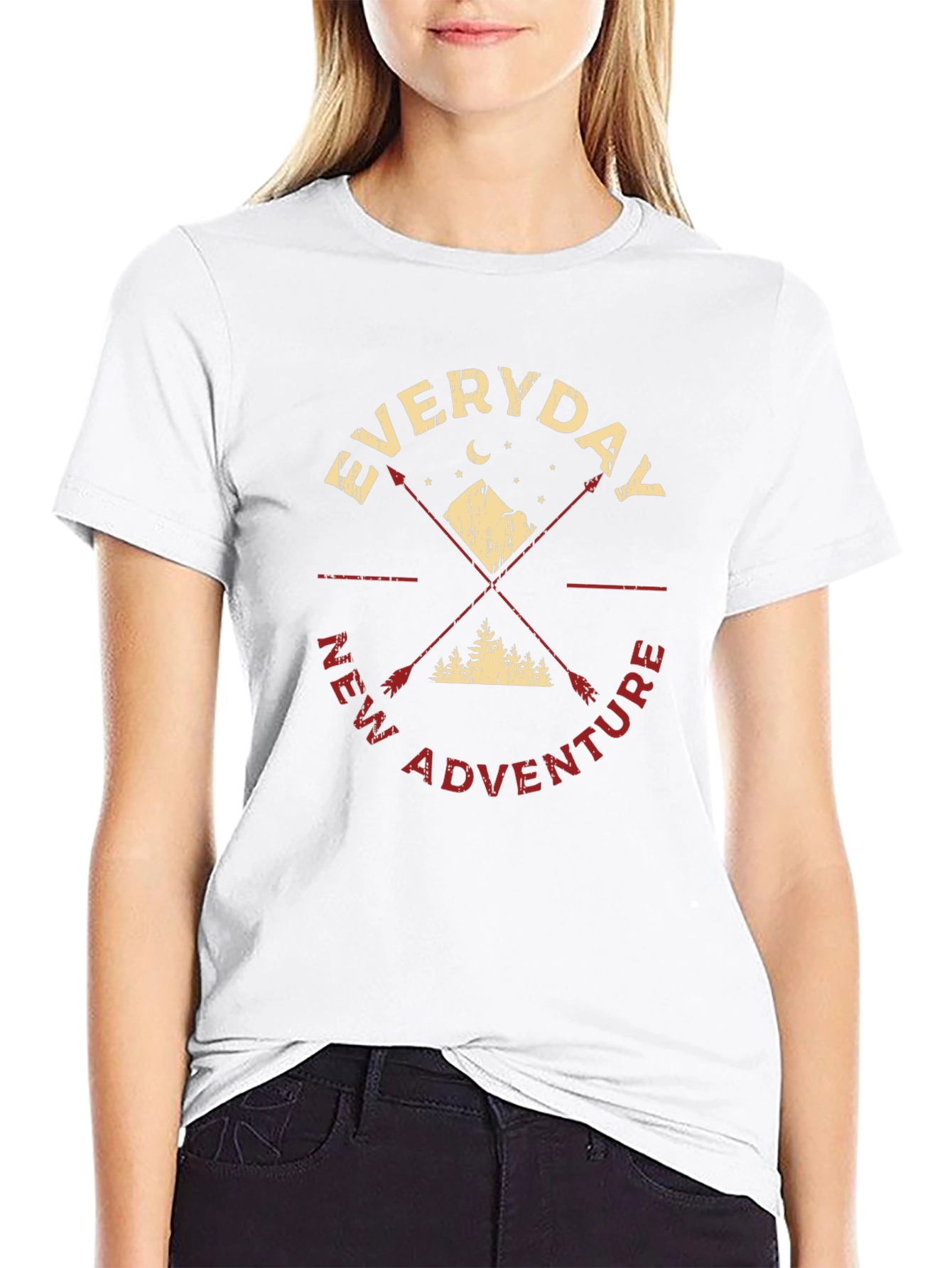 Everyday New Adventure Graphic Tee - Black