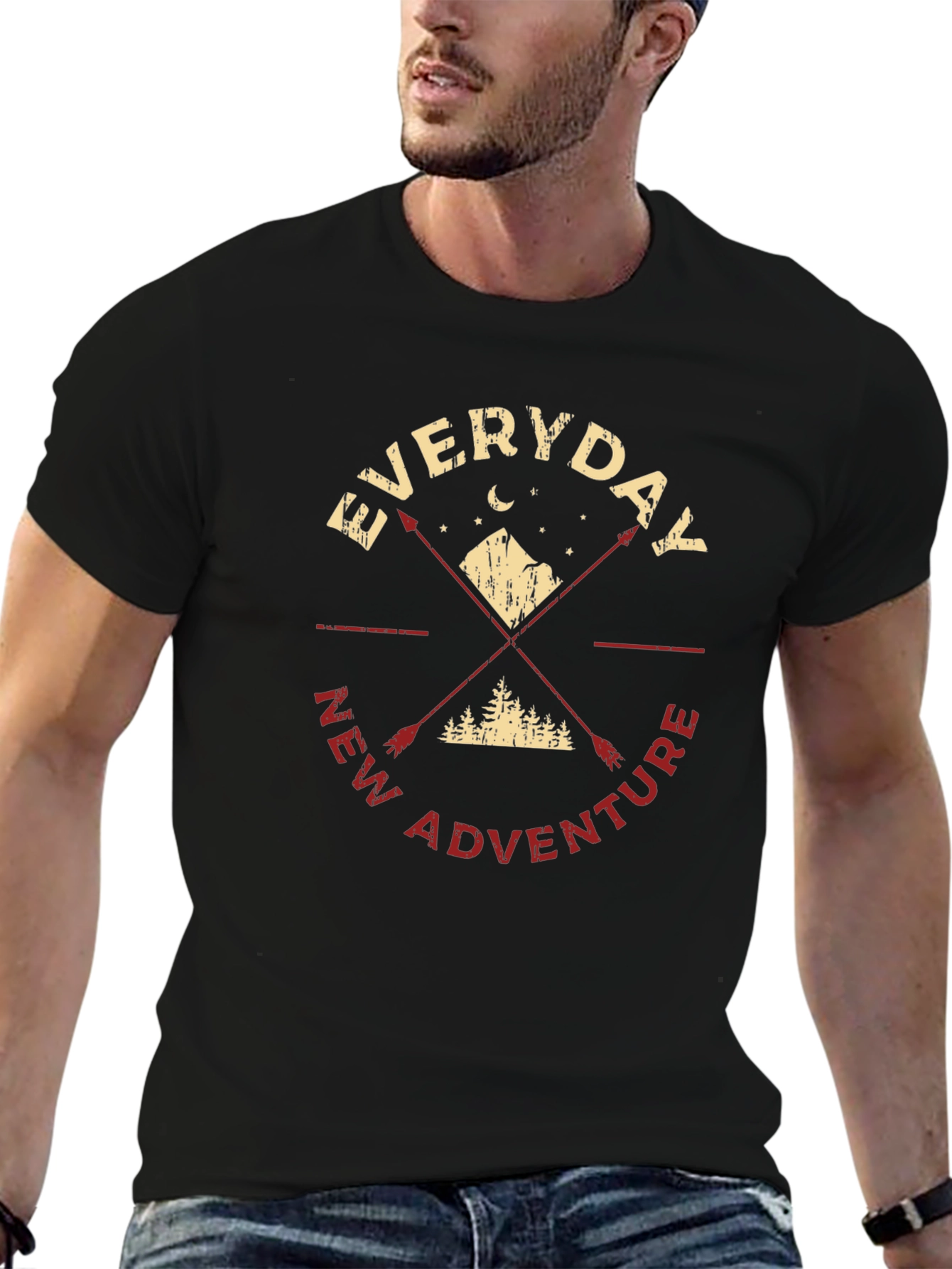 Everyday New Adventure Graphic Tee - Black