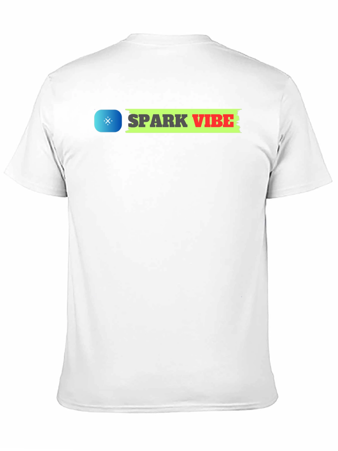 Spark Vibe Black Cotton Graphic Tee