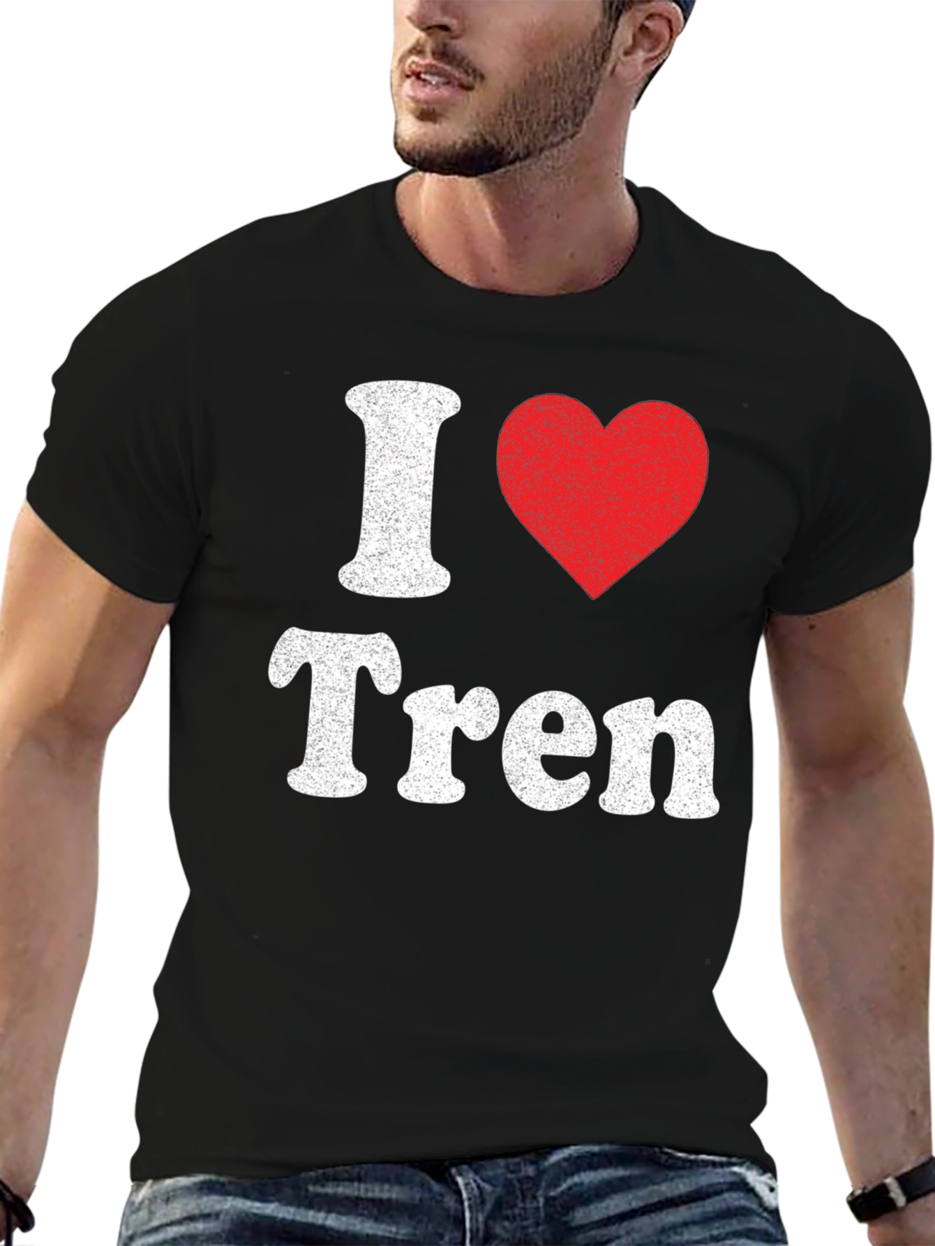 I Heart Tren T-Shirt - Black Graphic Tee