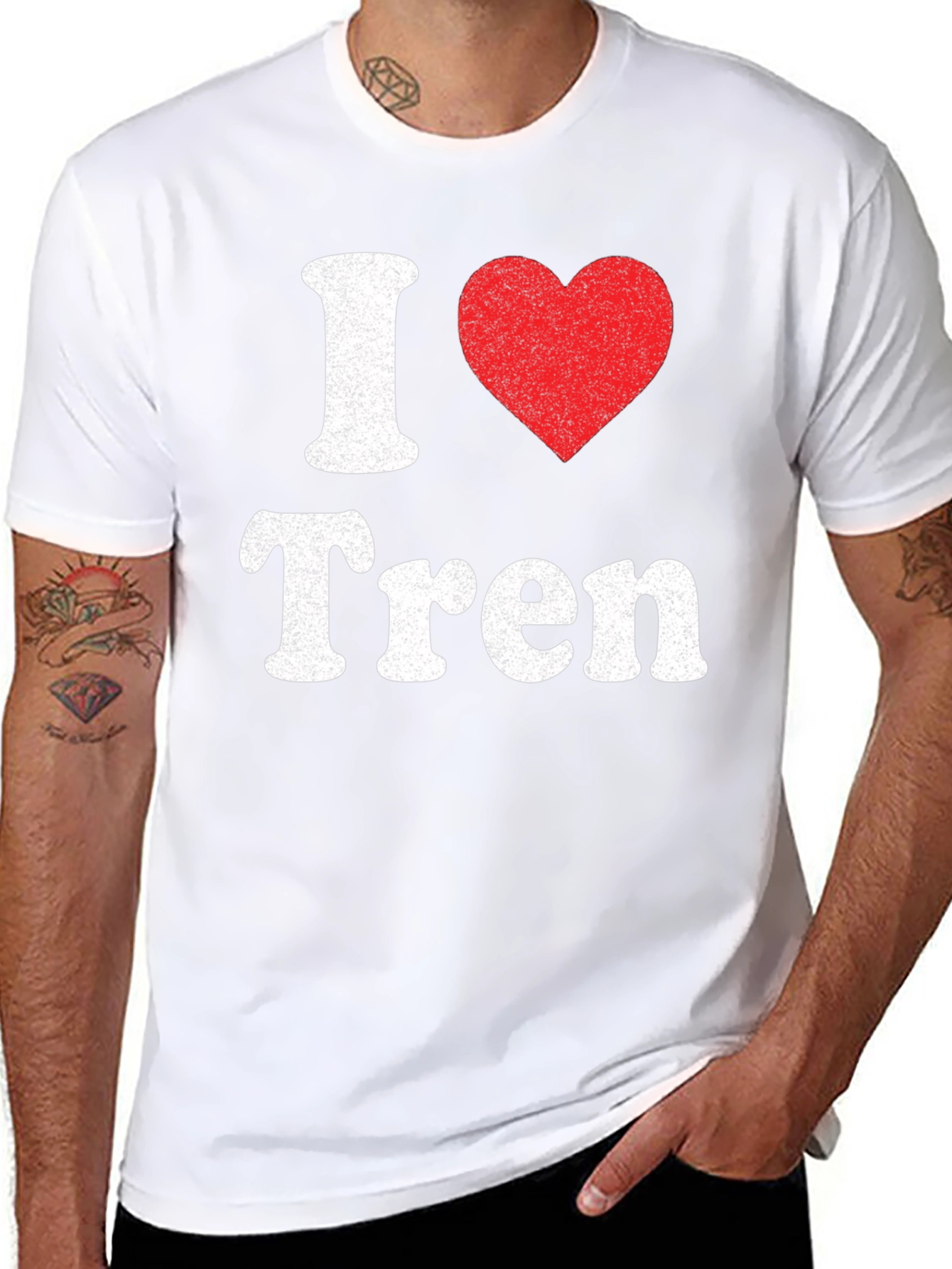 I Heart Tren T-Shirt - Black Graphic Tee