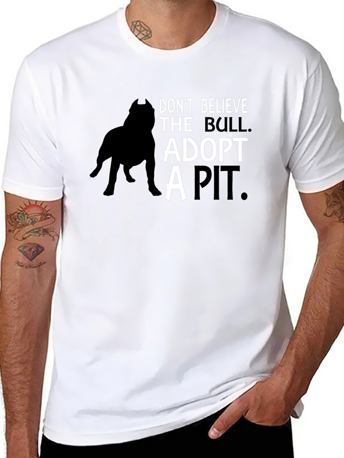 Adopt a Pit T-Shirt - Dog Rescue Tee