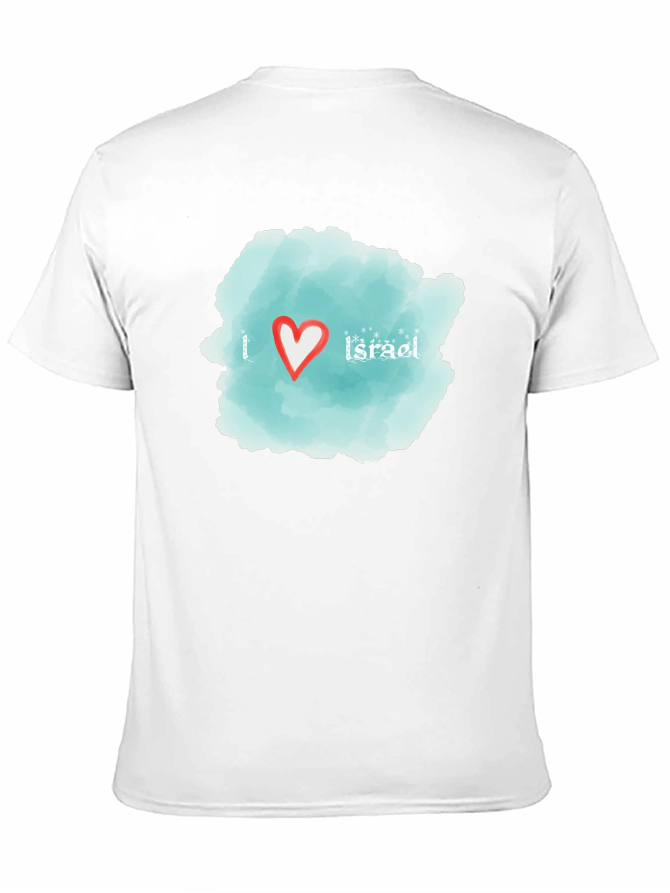 I Love Israel T-Shirt - Black Cotton Tee