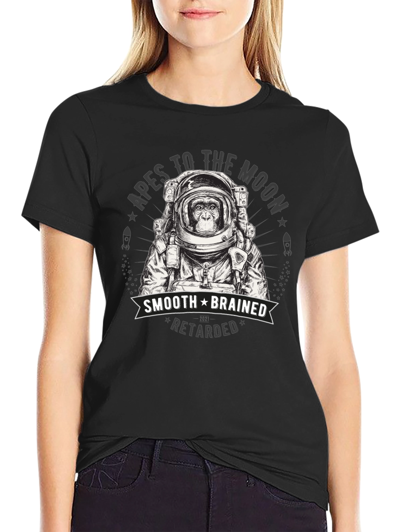 Apes to the Moon Graphic Tee