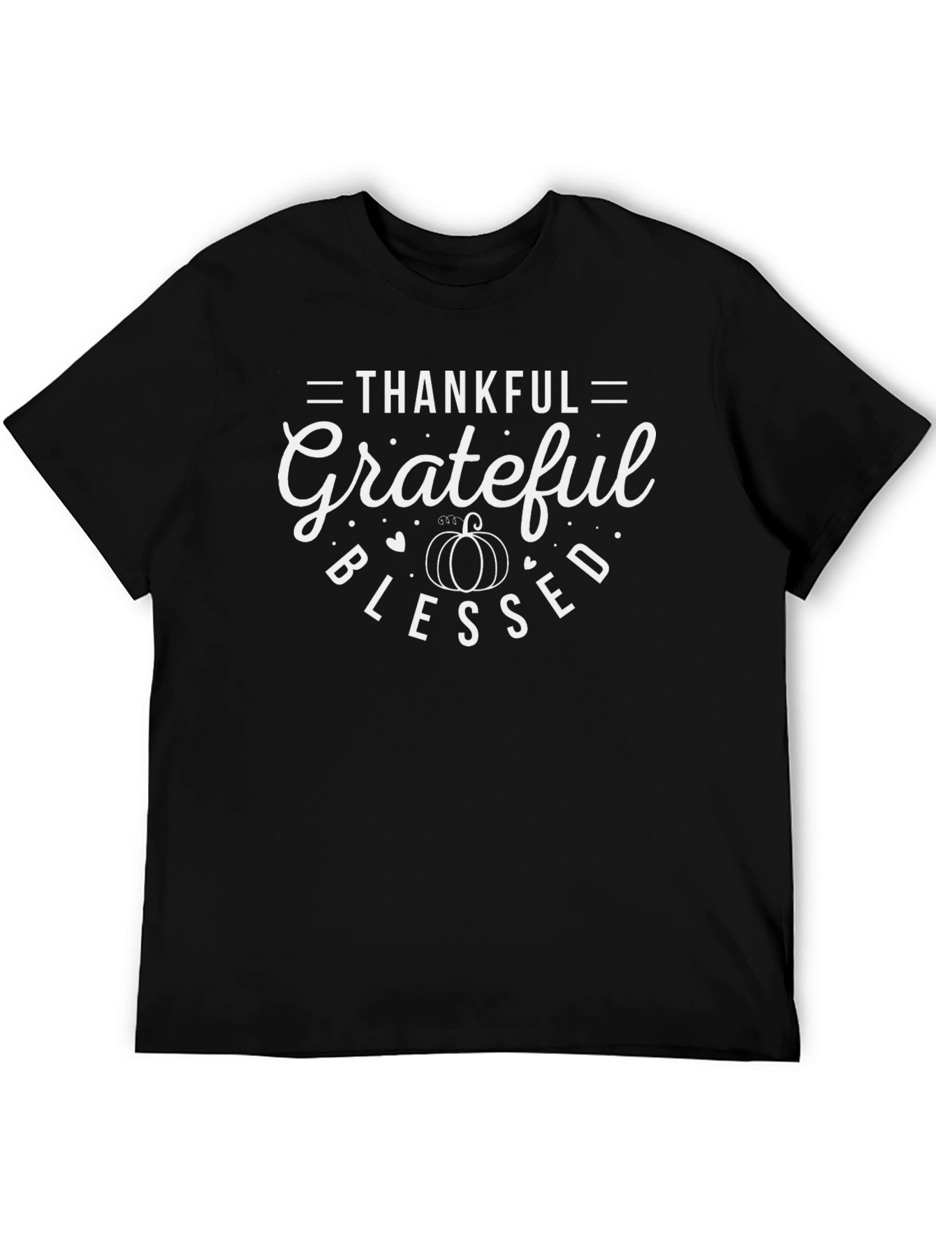 Thankful Grateful Blessed Thanksgiving T-Shirt