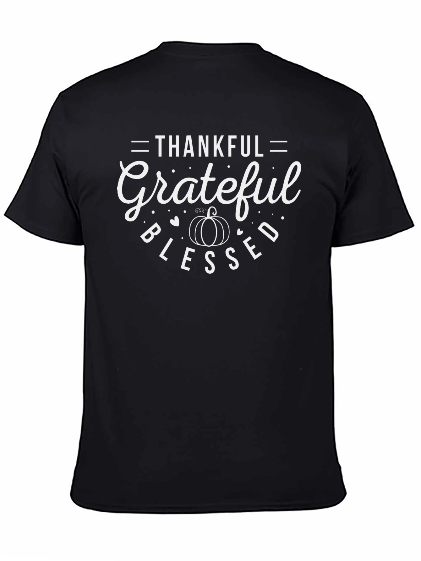 Thankful Grateful Blessed Thanksgiving T-Shirt