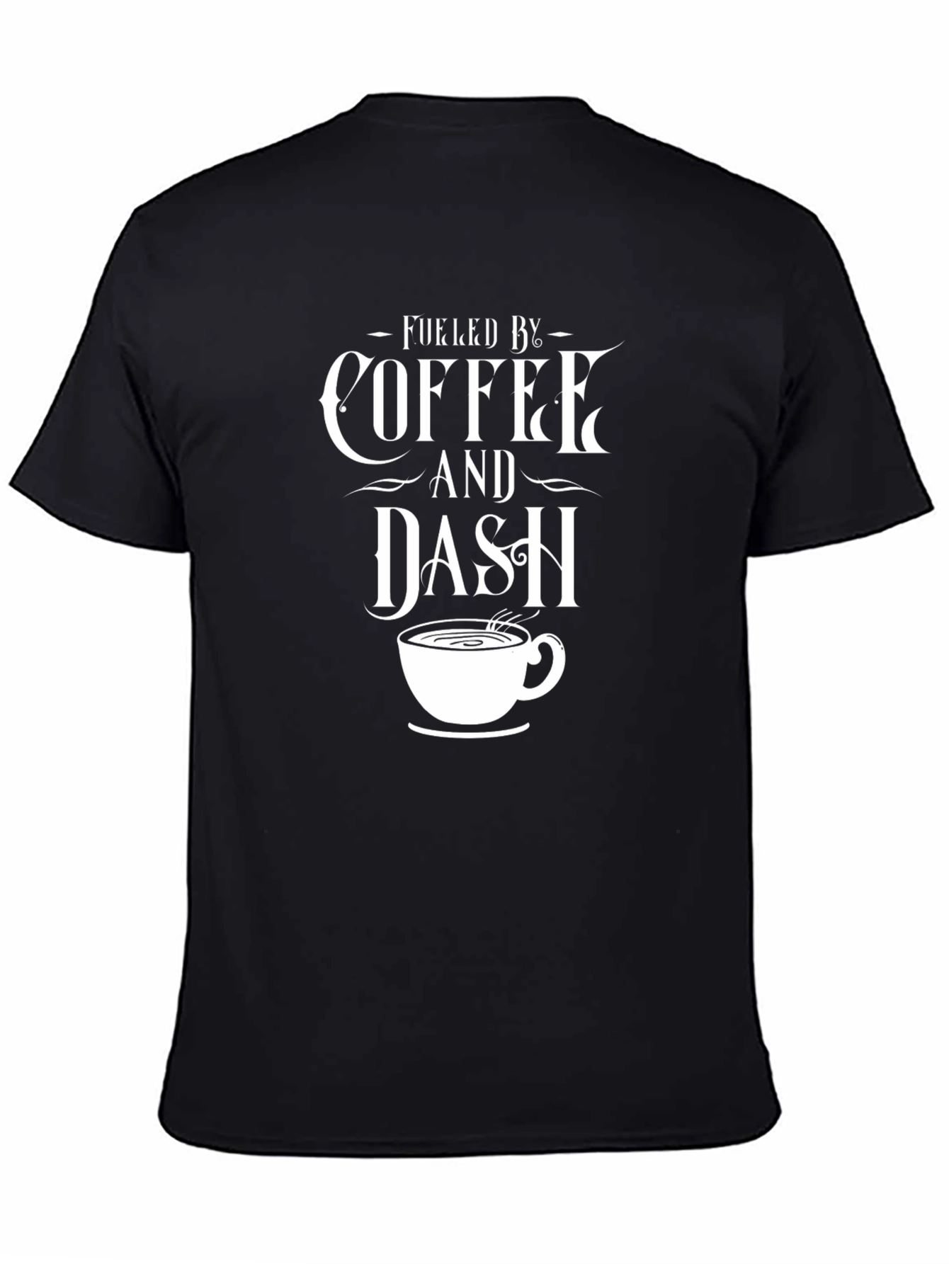 Fueled by Coffee & Dash T-Shirt - Black