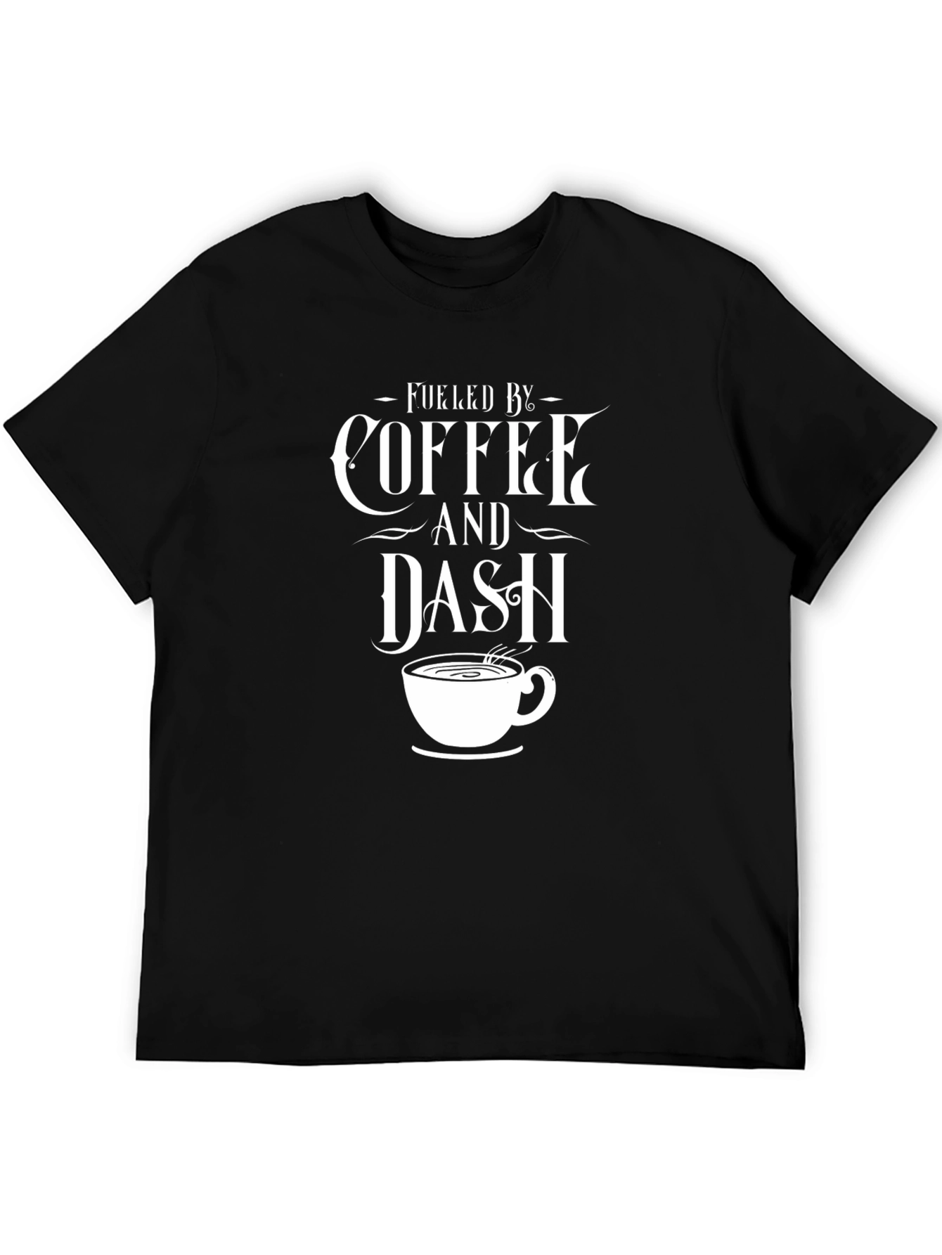 Fueled by Coffee & Dash T-Shirt - Black
